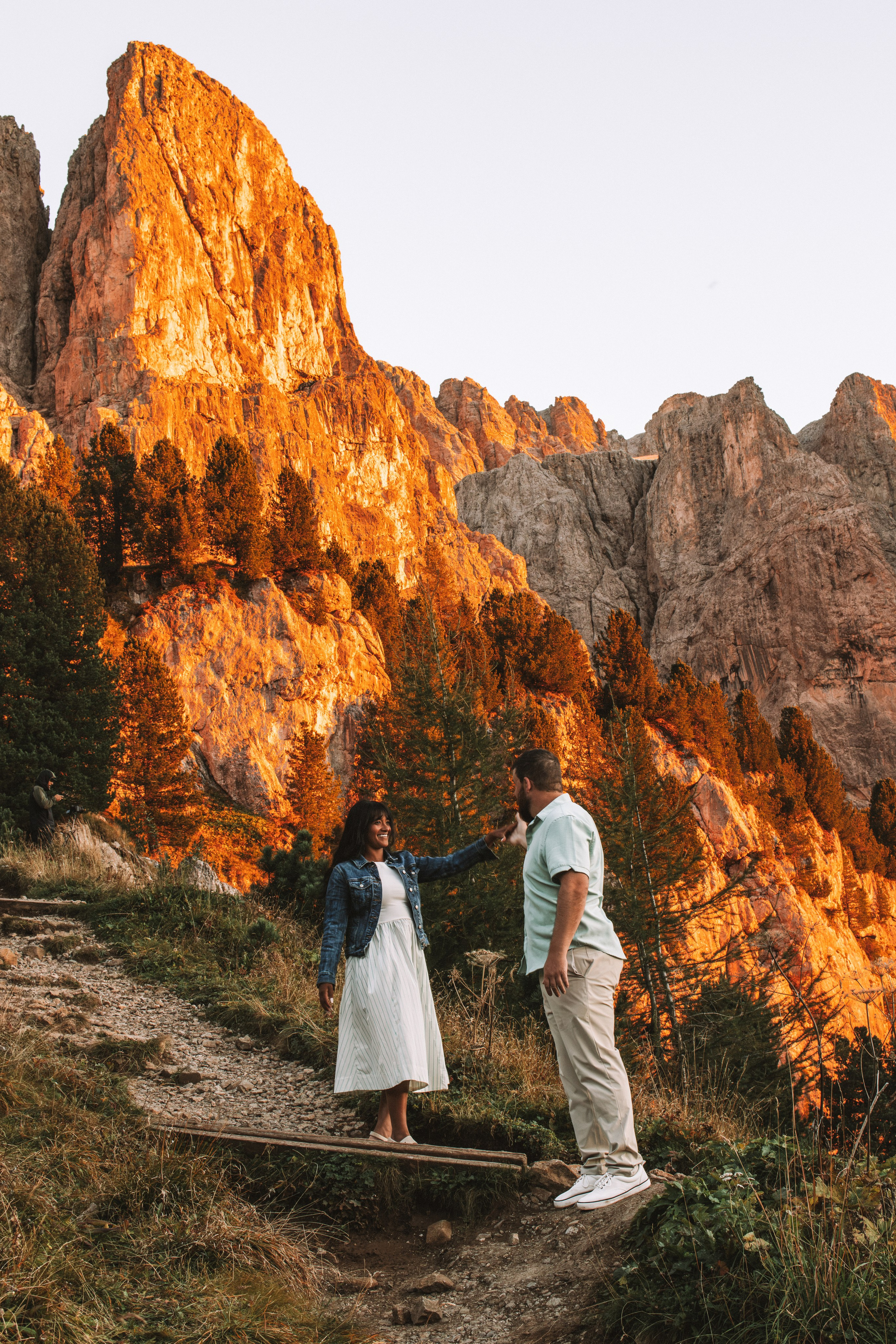 A Love Story in the Mountains — Dolomites, Italy. Art of Light Photography