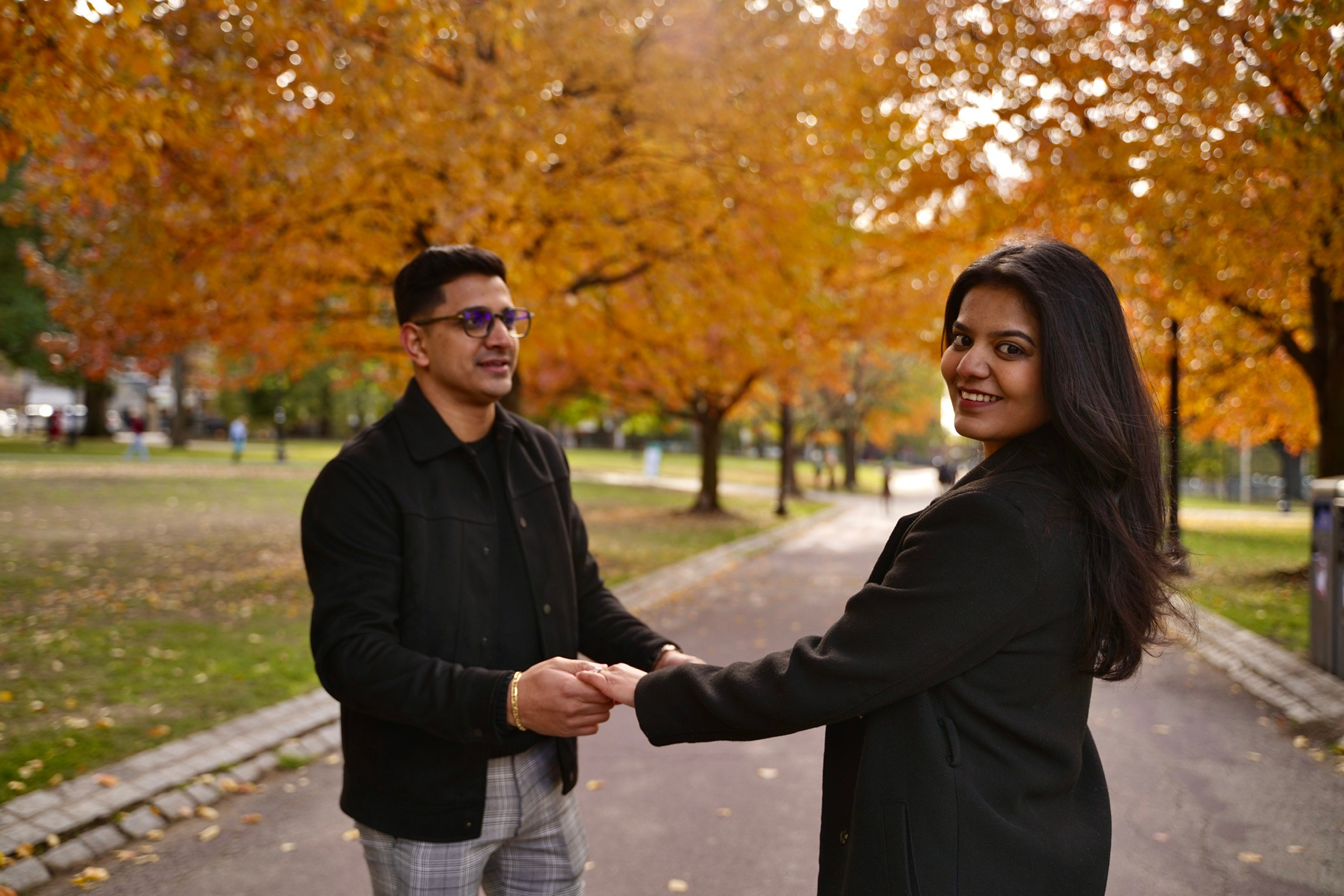Dhruv and Aksheeta at Acorn street. Stefanovich Photography | Boston, MA