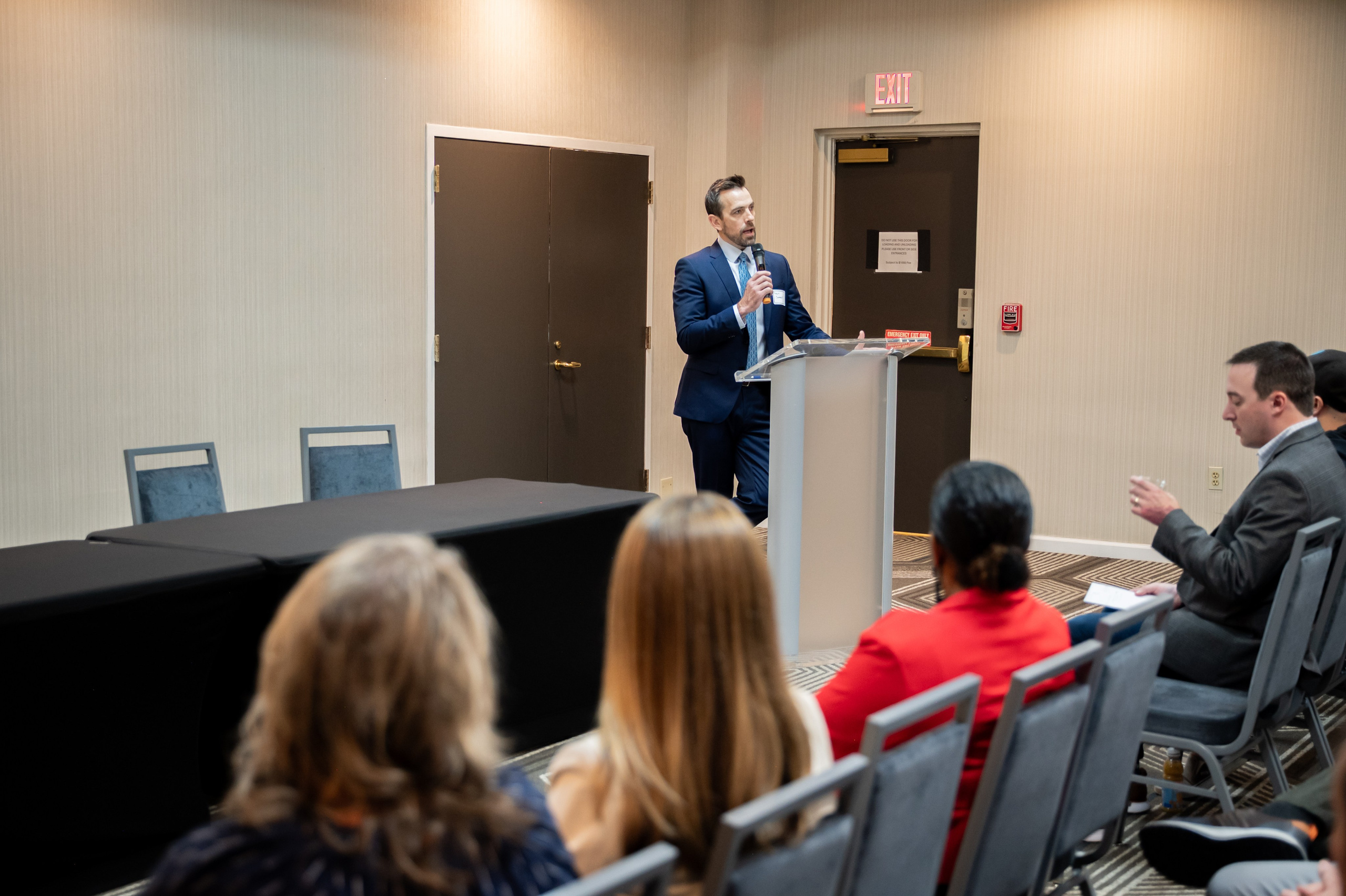 Executive Roundtable networking. Portrait photographer in Charlotte, North Carolina