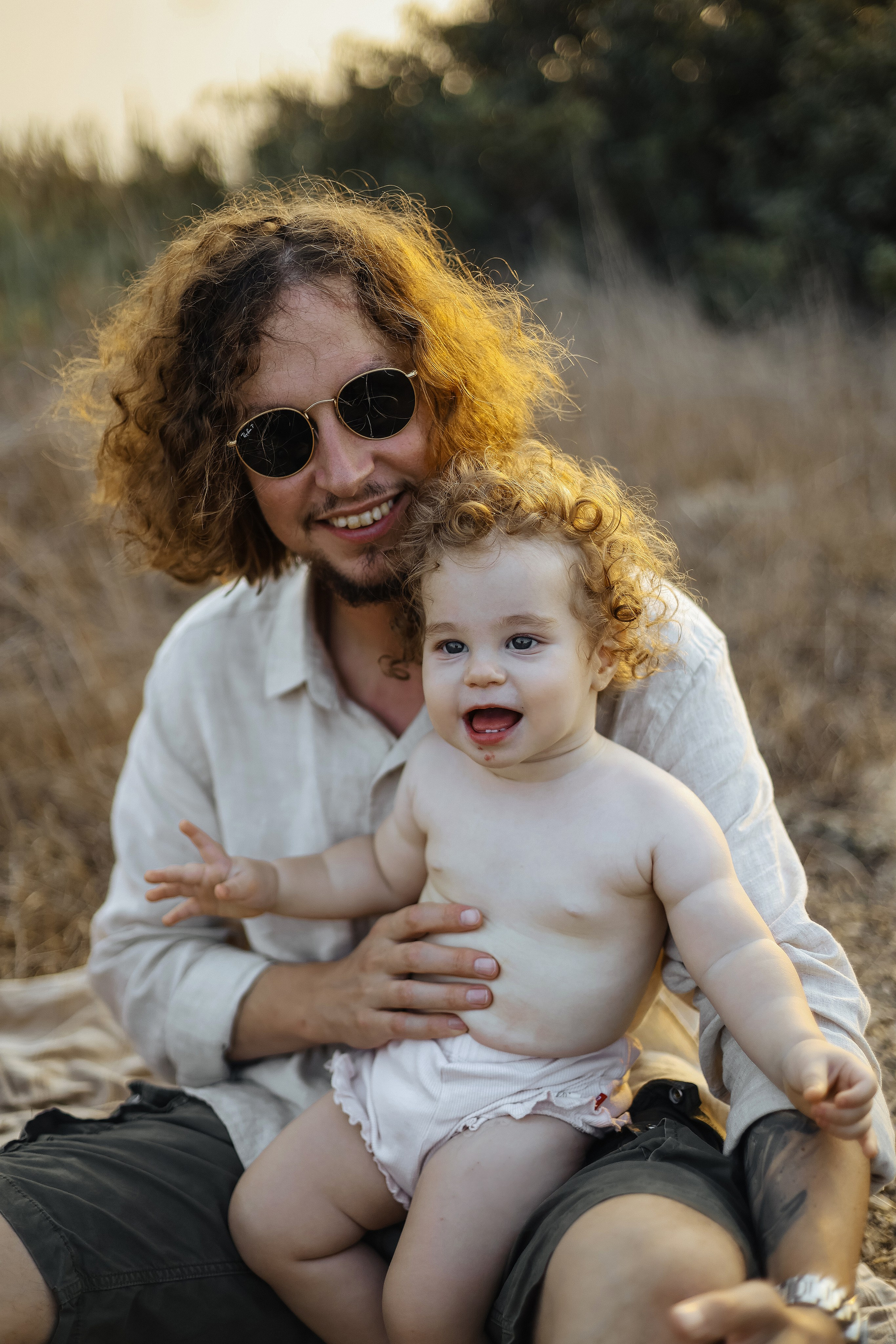 Little curls in Atlit. Family photographer in Israel
