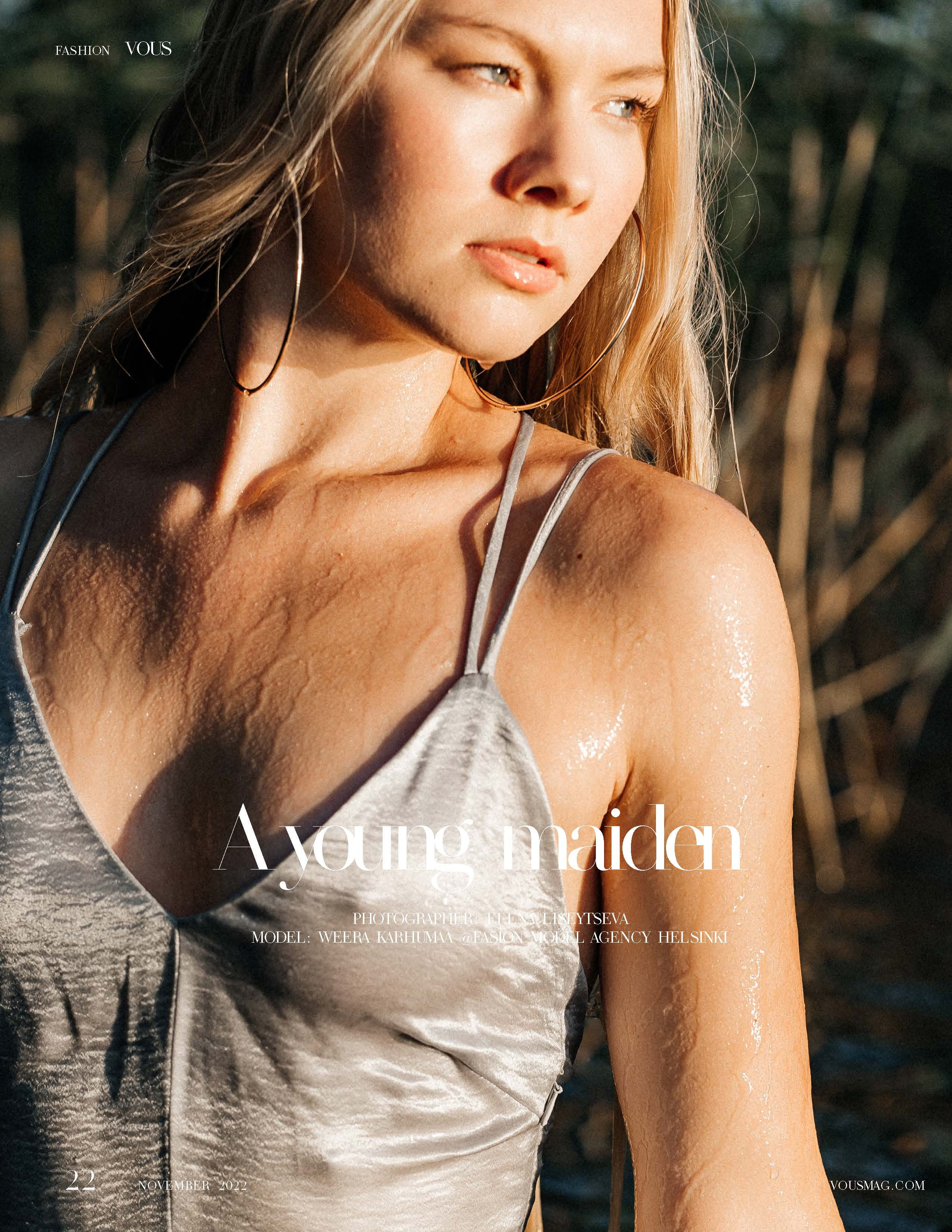 Editorial-kuvaus, julkaistu Vous Spain -lehdessä ● Weera. Valokuvaaja Lahti, Helsinki Elena Salonen