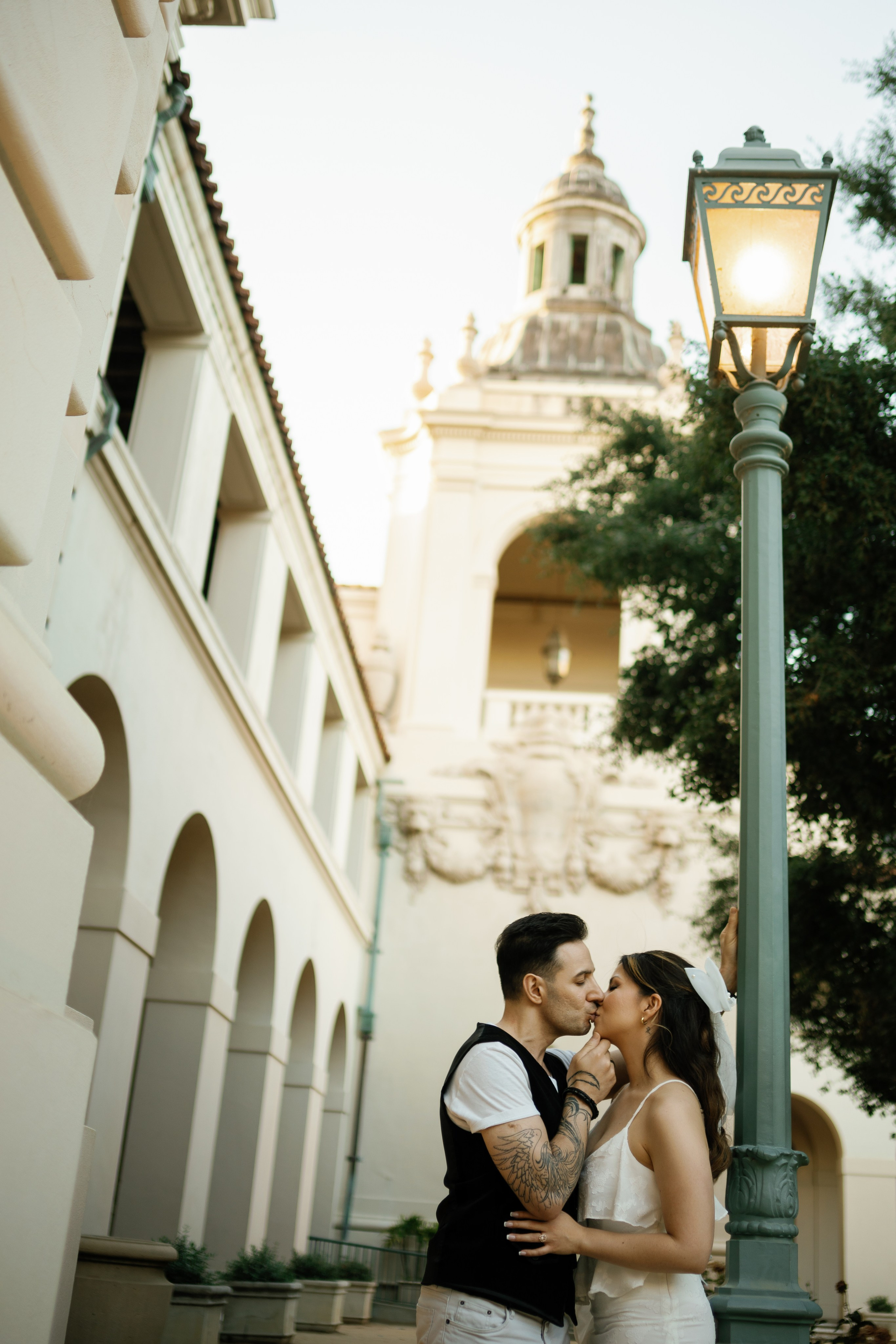 Pasadena City Hall Engagement Photoshoot, California. Wedding Photography & Videography Team in California, Los Angeles, San Francisco, San Diego and Travel