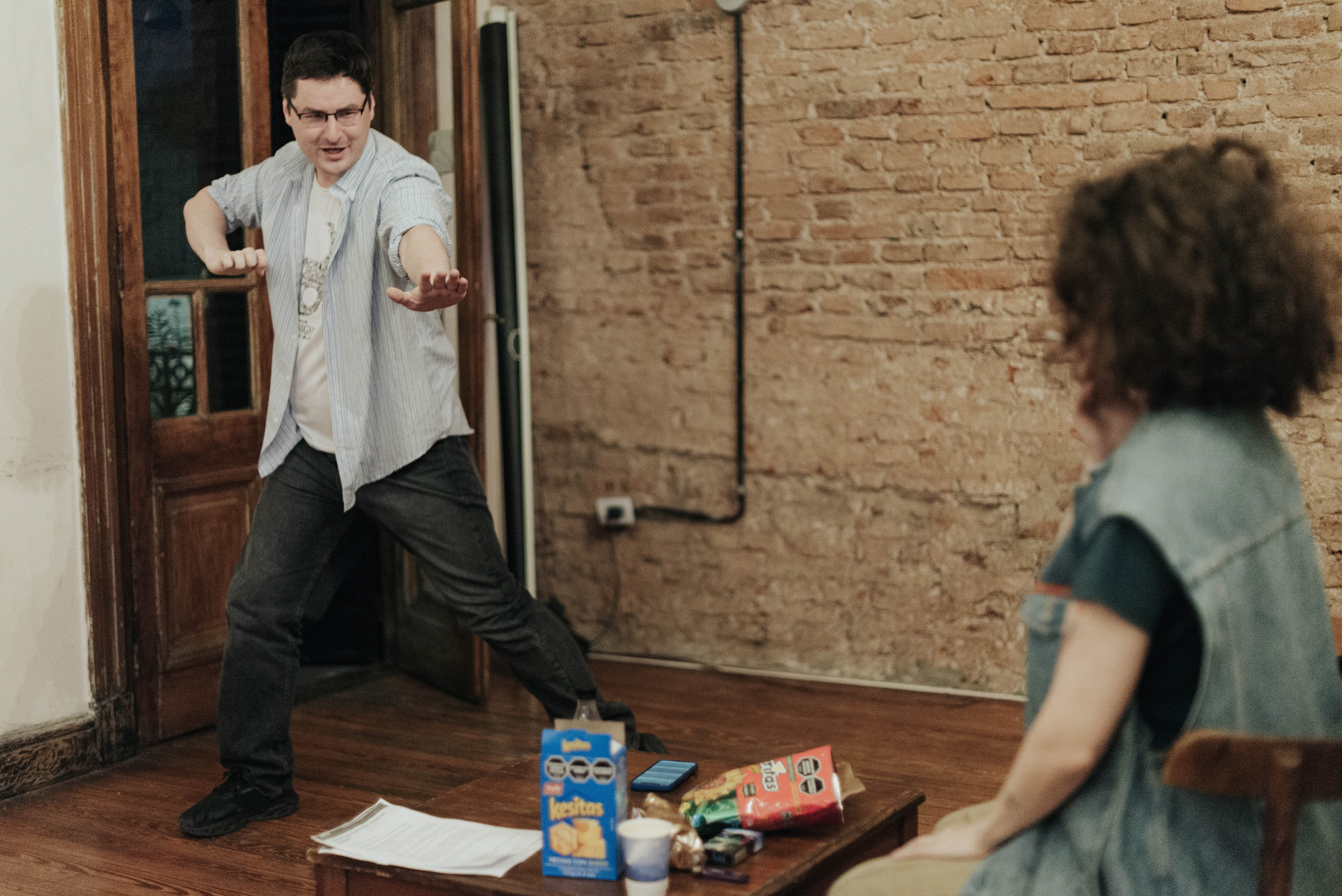 Репетиция @ojo.teatro. Photographer @elmirkami in the city of Buenos Aires