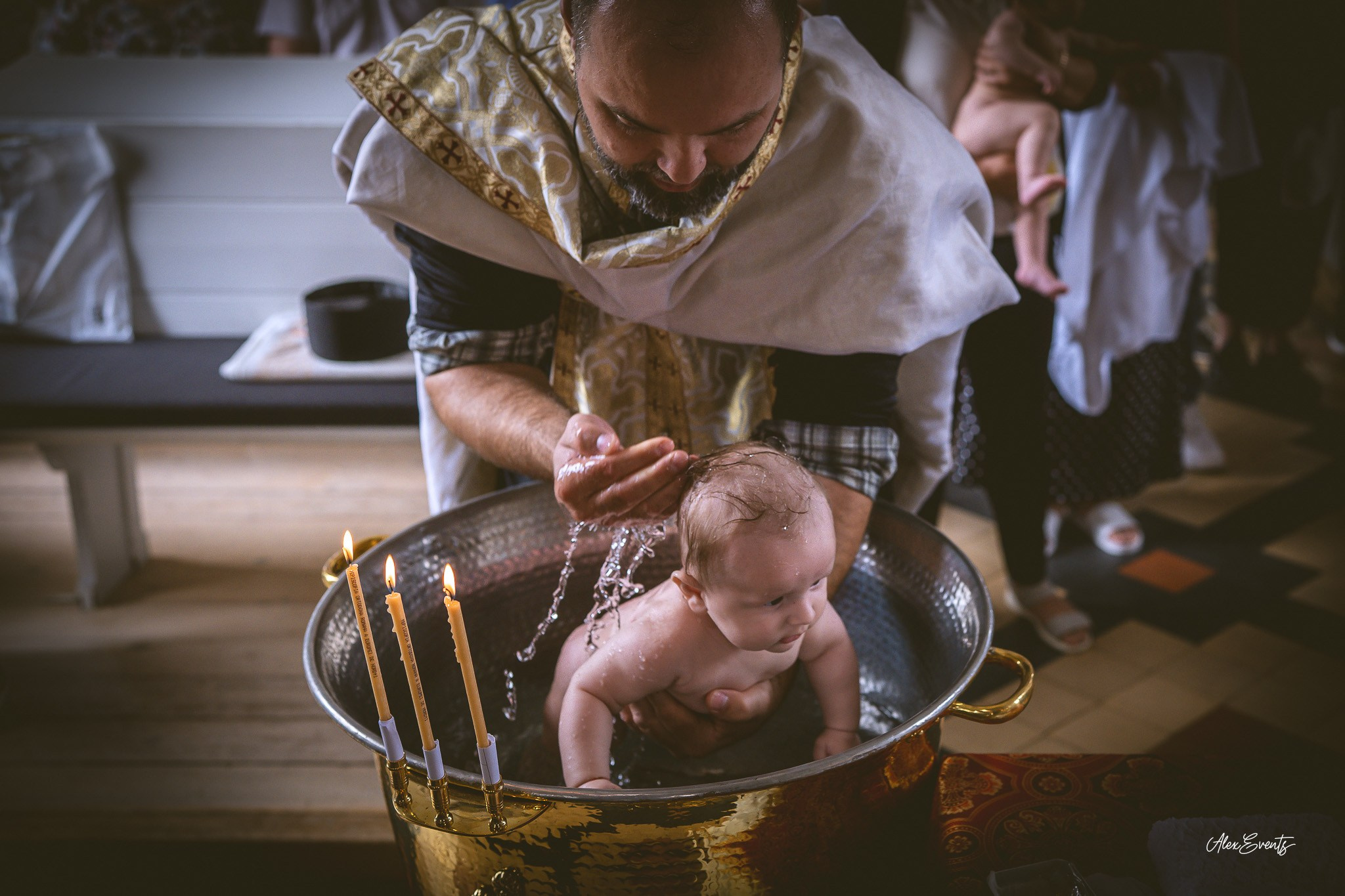 Botez Theodor - Biserica Fredericia. AlexEvents | Fotograf si Videograf de Nunta si Botez in Danemarca si Germania
