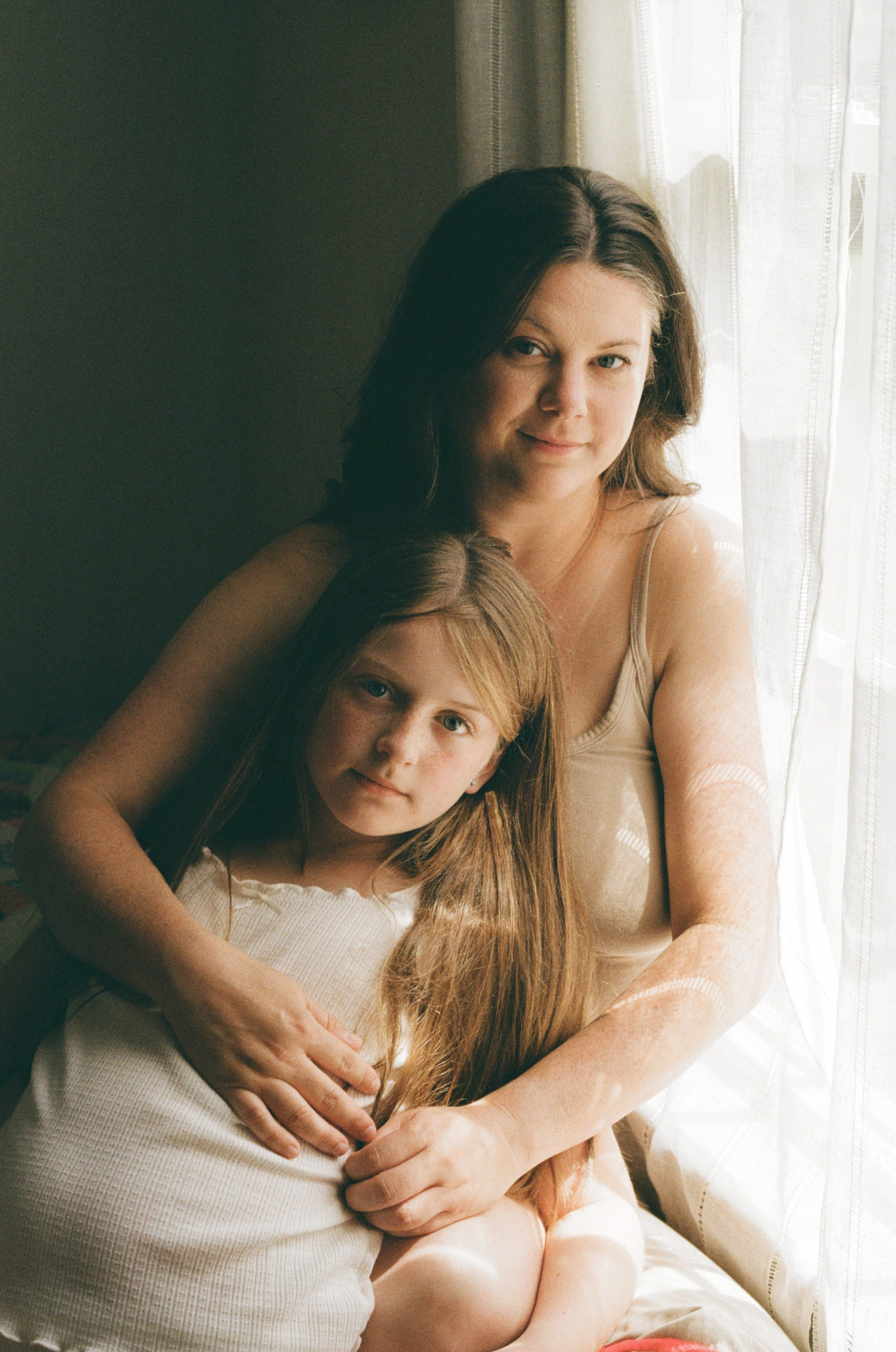 Portrait of mother and daughter taken on film by a photographer based in Richmond, VA