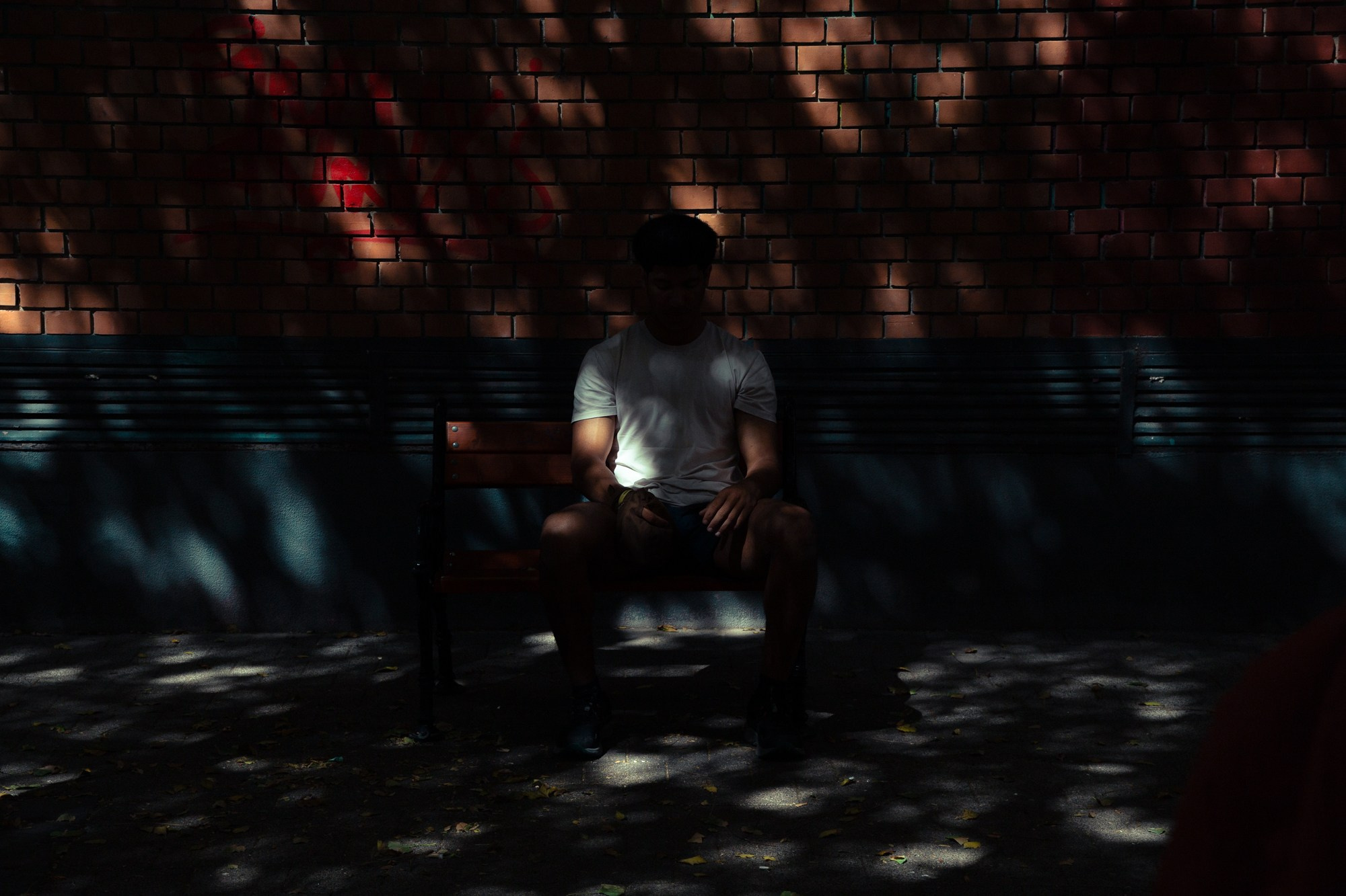 A man is resting in the shade | Budapest 2026 | CANON 6D