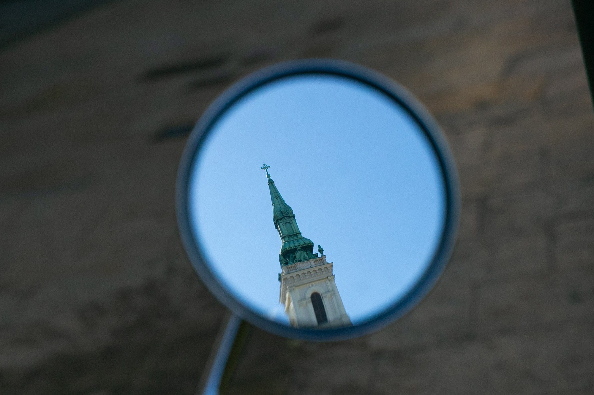reflection of the church in the mirror| Budapest 2026 | CANON 6D