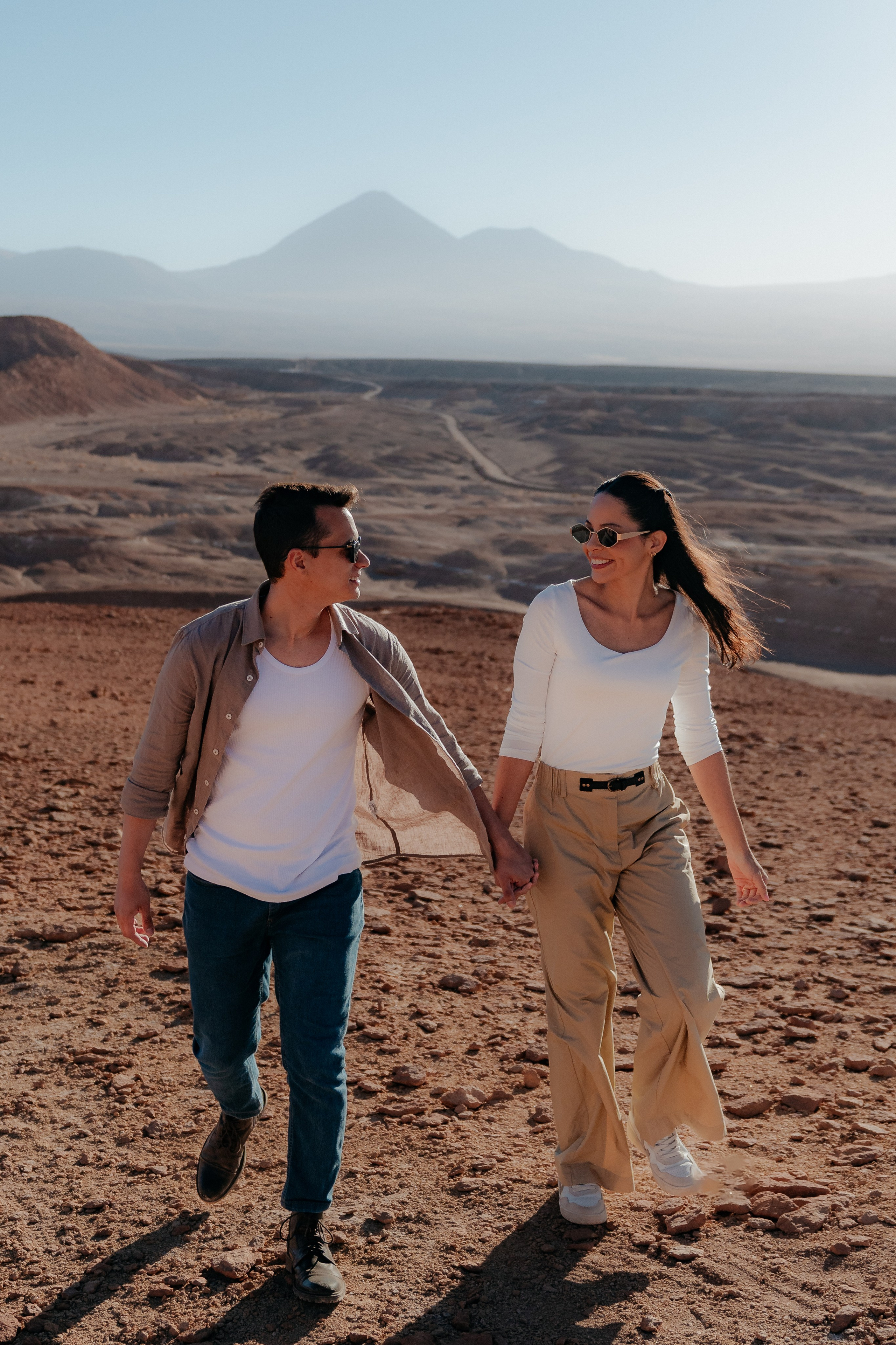 Sessão casual no Vale dos Cogumelos. Fotógrafo em San Pedro de Atacama