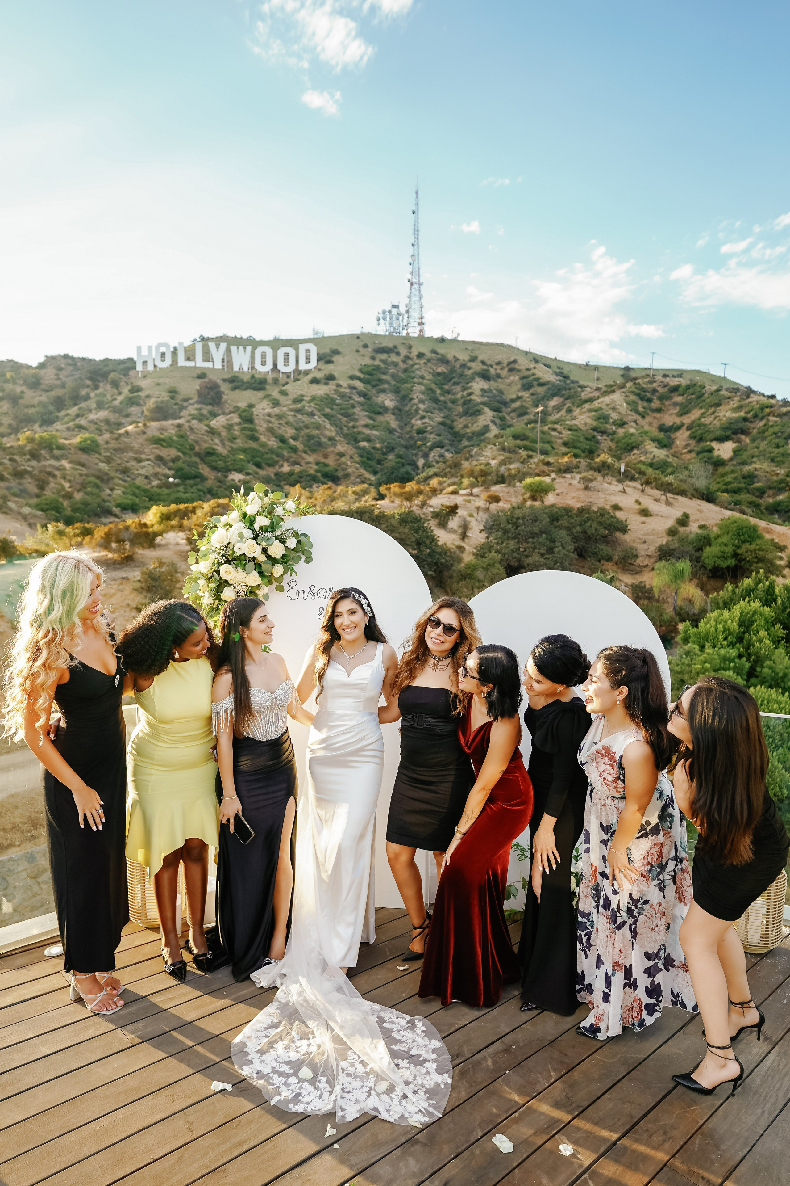 Wedding at the Hollywood Sign Venue, Los Angeles, California. Wedding Photography & Videography Team in California, Los Angeles, San Francisco, San Diego and Travel