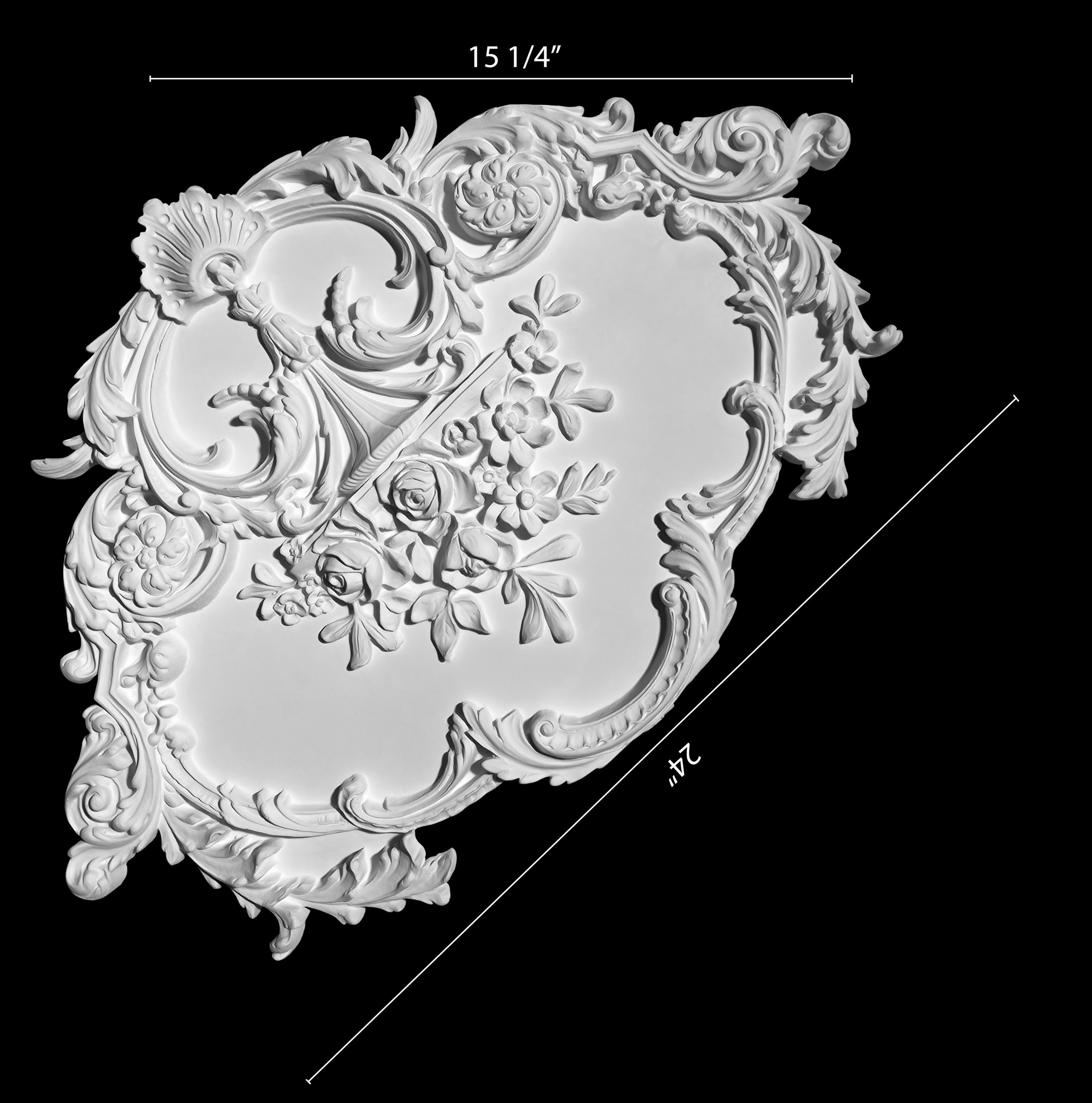 Corners. Plaster molding