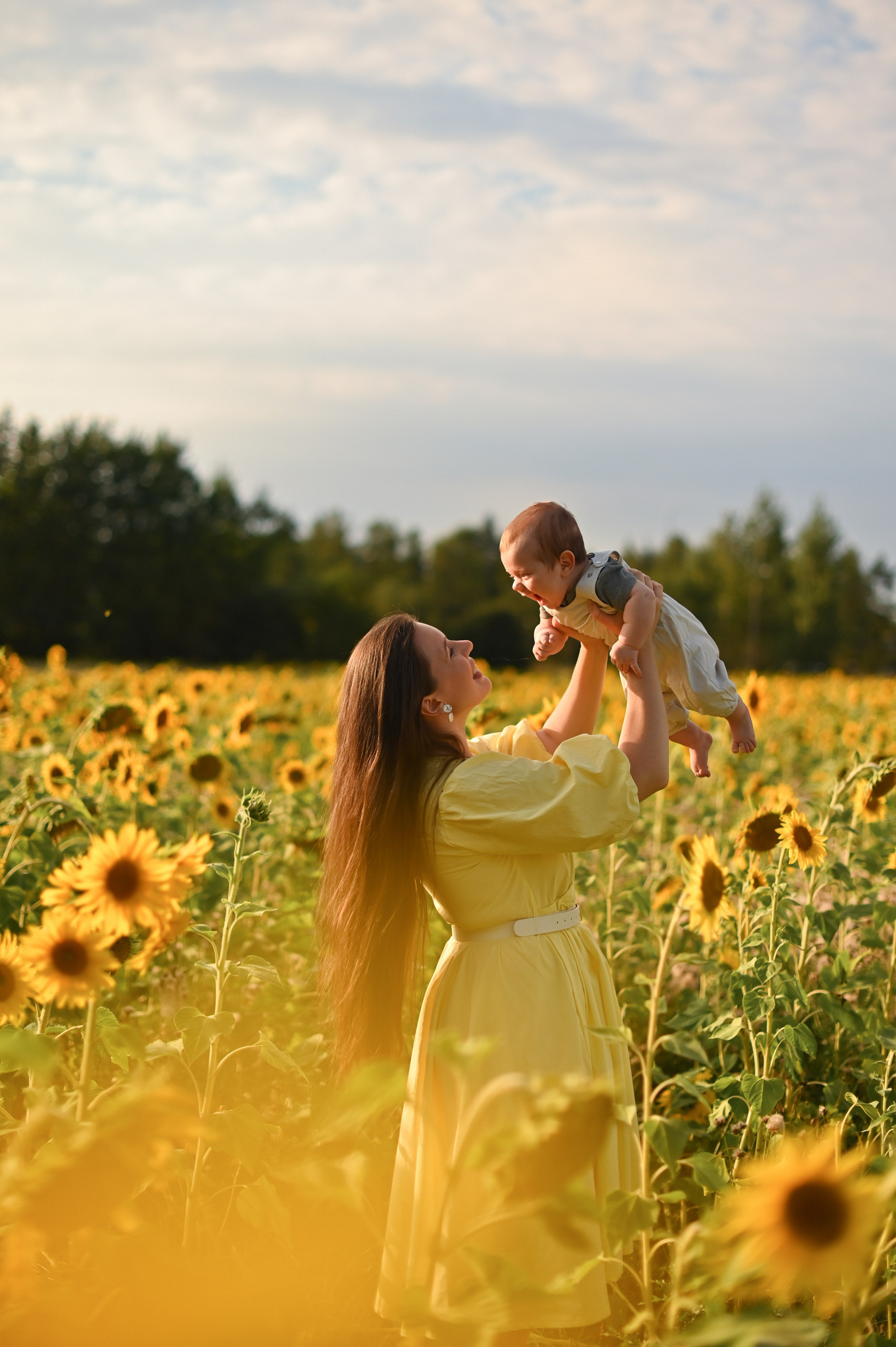 Подсолнухи. Детский и семейный фотограф в финляндии дина пулкка. контент фотограф