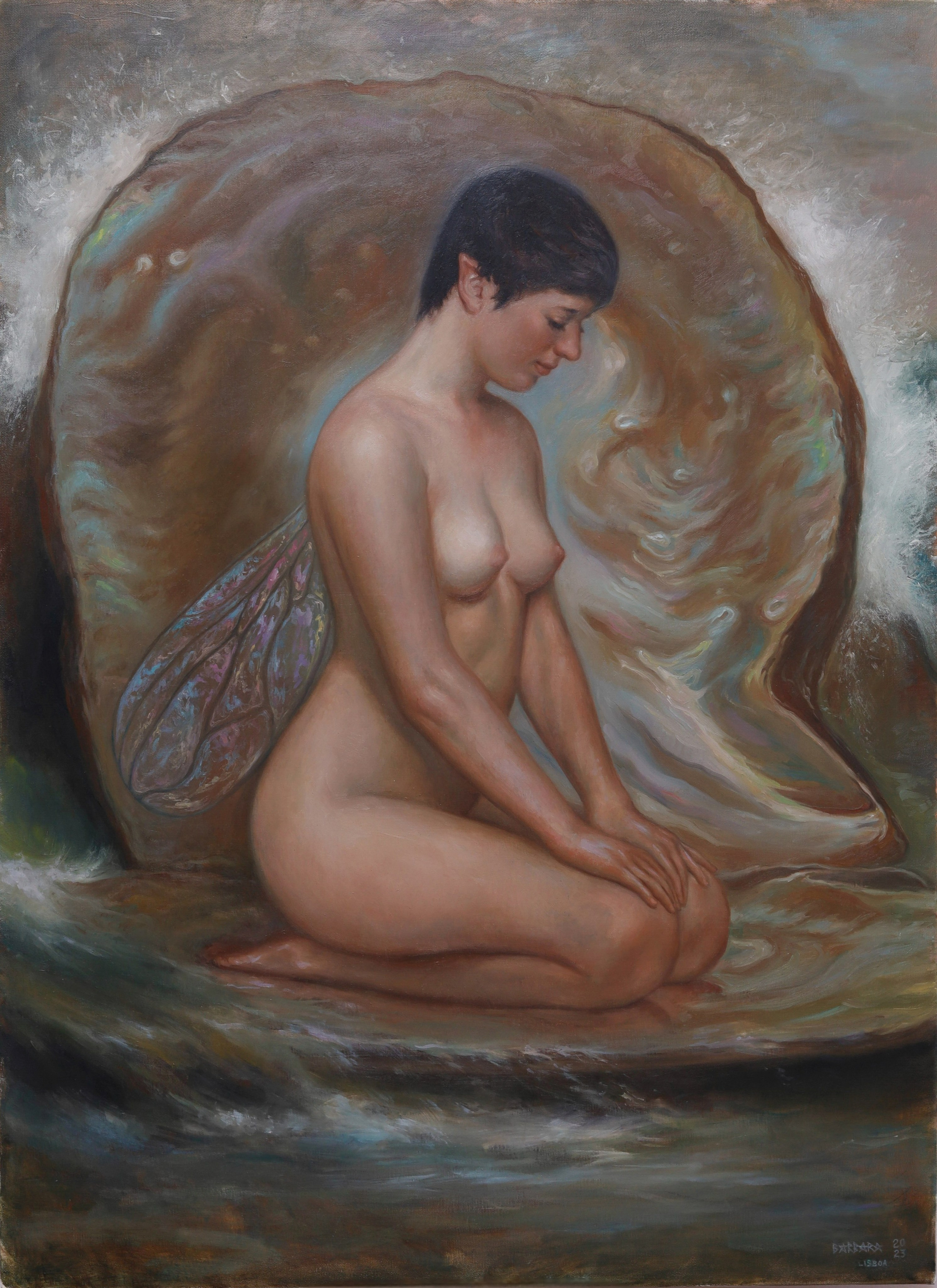 Pearl Sylphide, oil on canvas, Barbara Cabral. Barbara Cabral