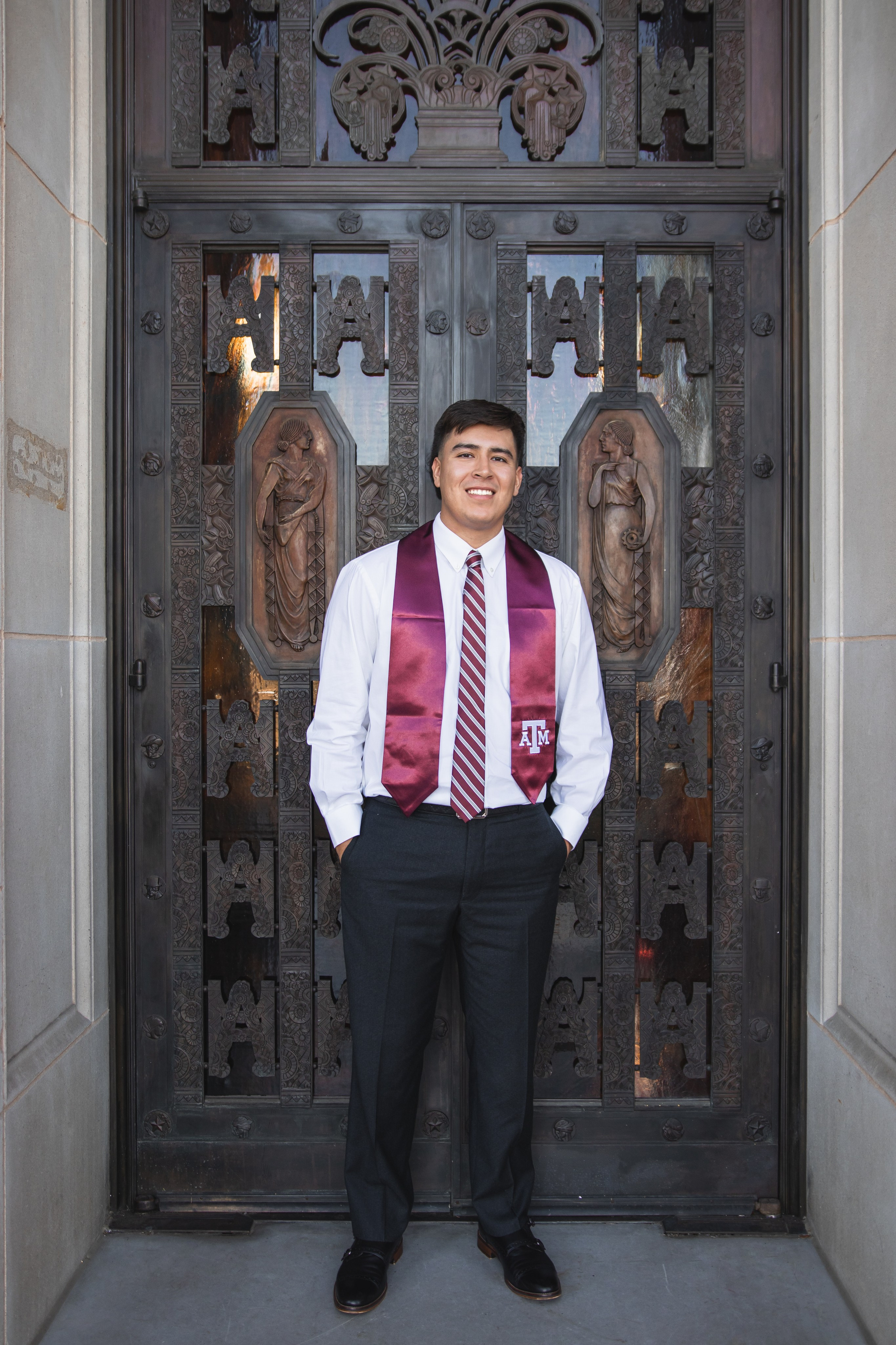 Tristan's senior photoshoot at Texas A&M University