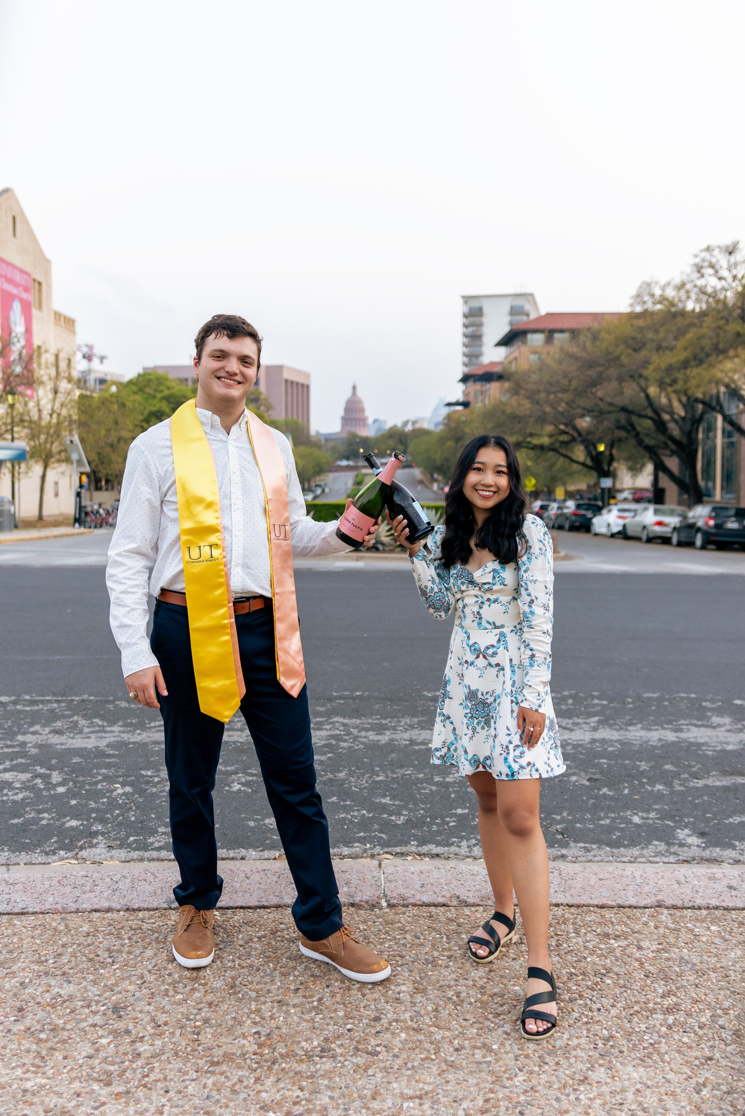 Chanmye’s senior photoshoot at the University of Texas in Austin