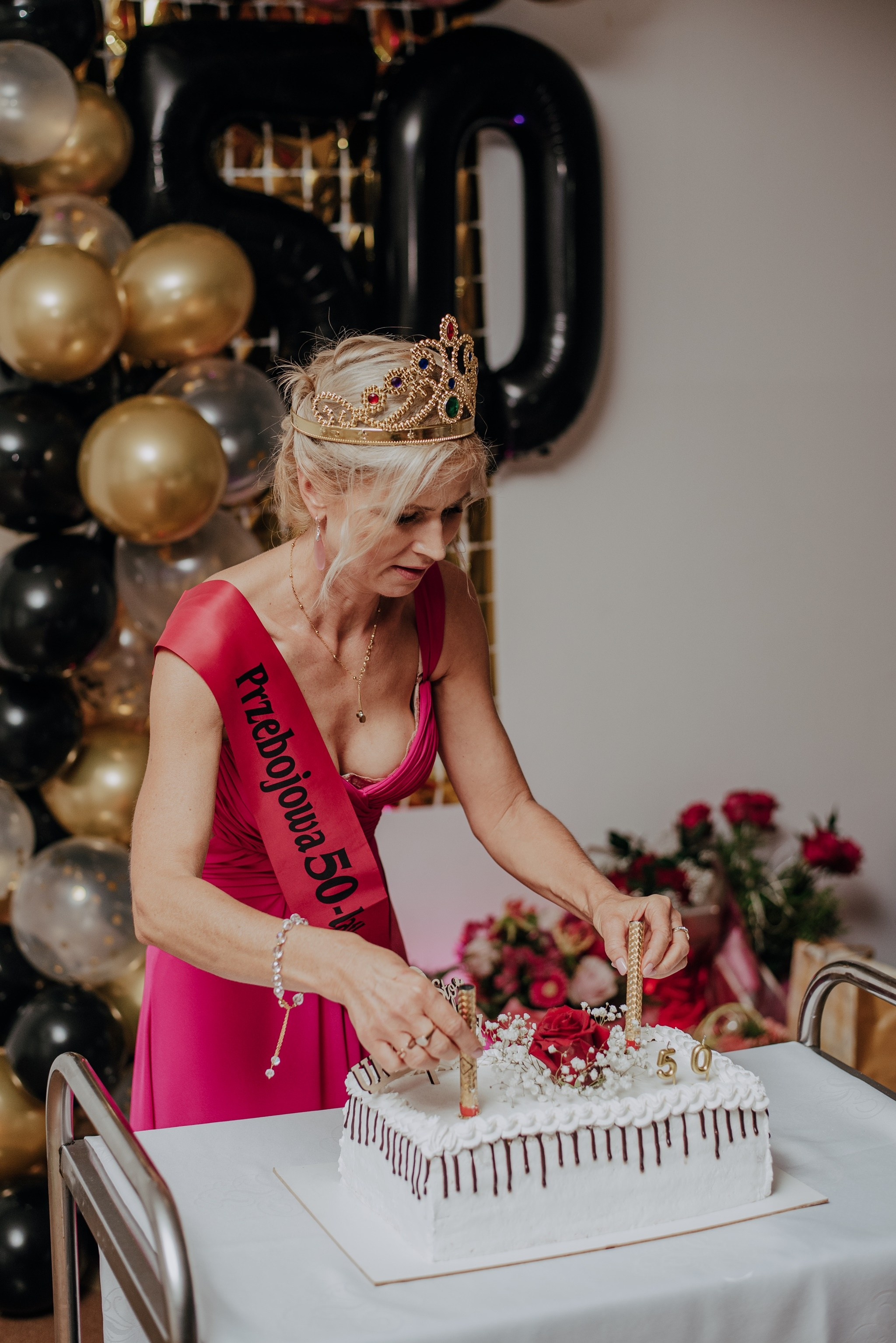 50te urodziny Anety. Dominika Strachacka Fotografia | Fotograf ślubny i rodzinny Opole Lubelskie Lublin