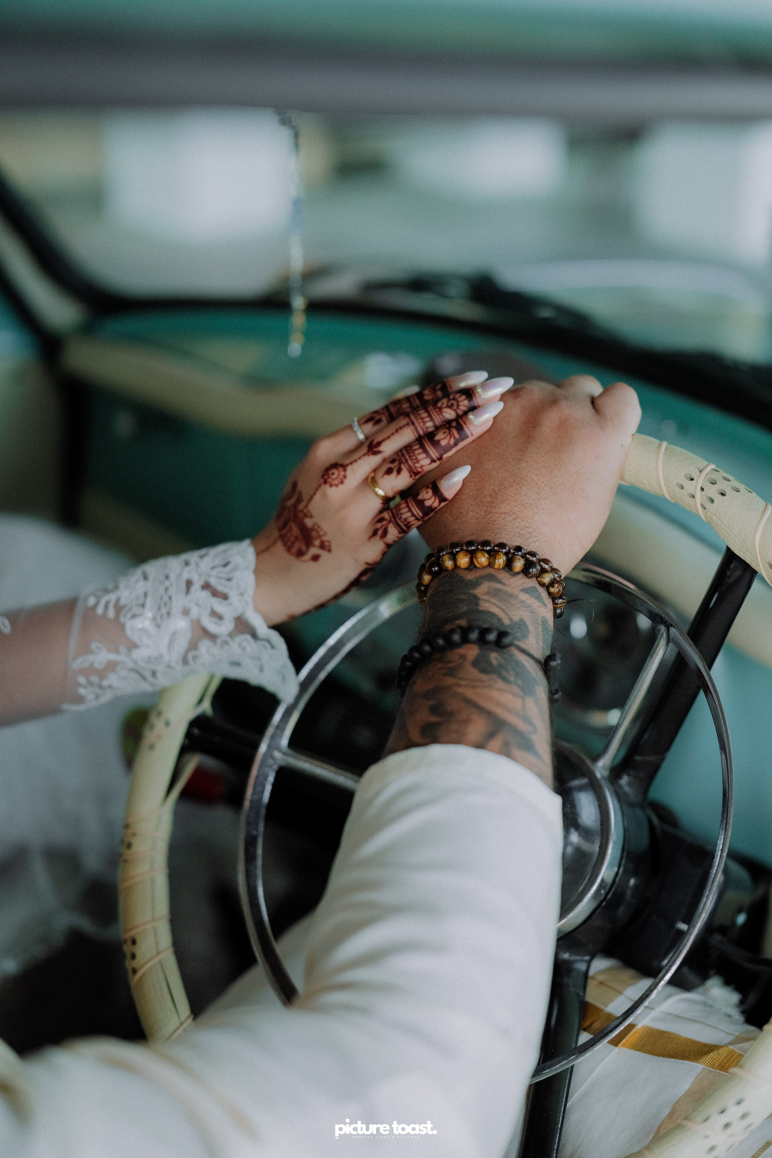 Blessing of Rajiv & Aashna. Fine art Wedding Photographers in India & Canada