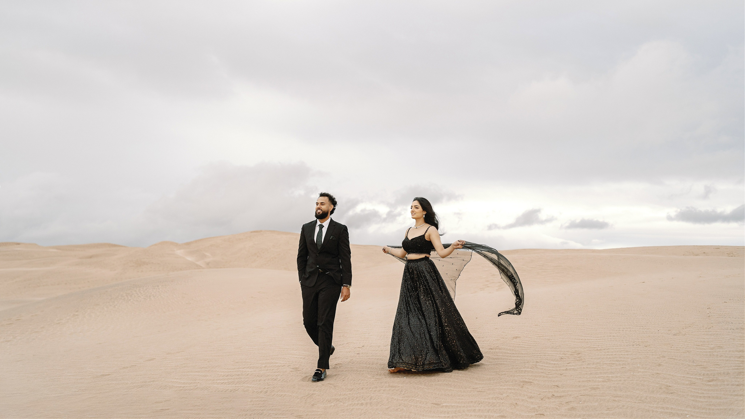 Elopement at Pismo Beach Sand Dunes, California. Wedding Photography & Videography Team in California, Los Angeles, San Francisco, San Diego and Travel