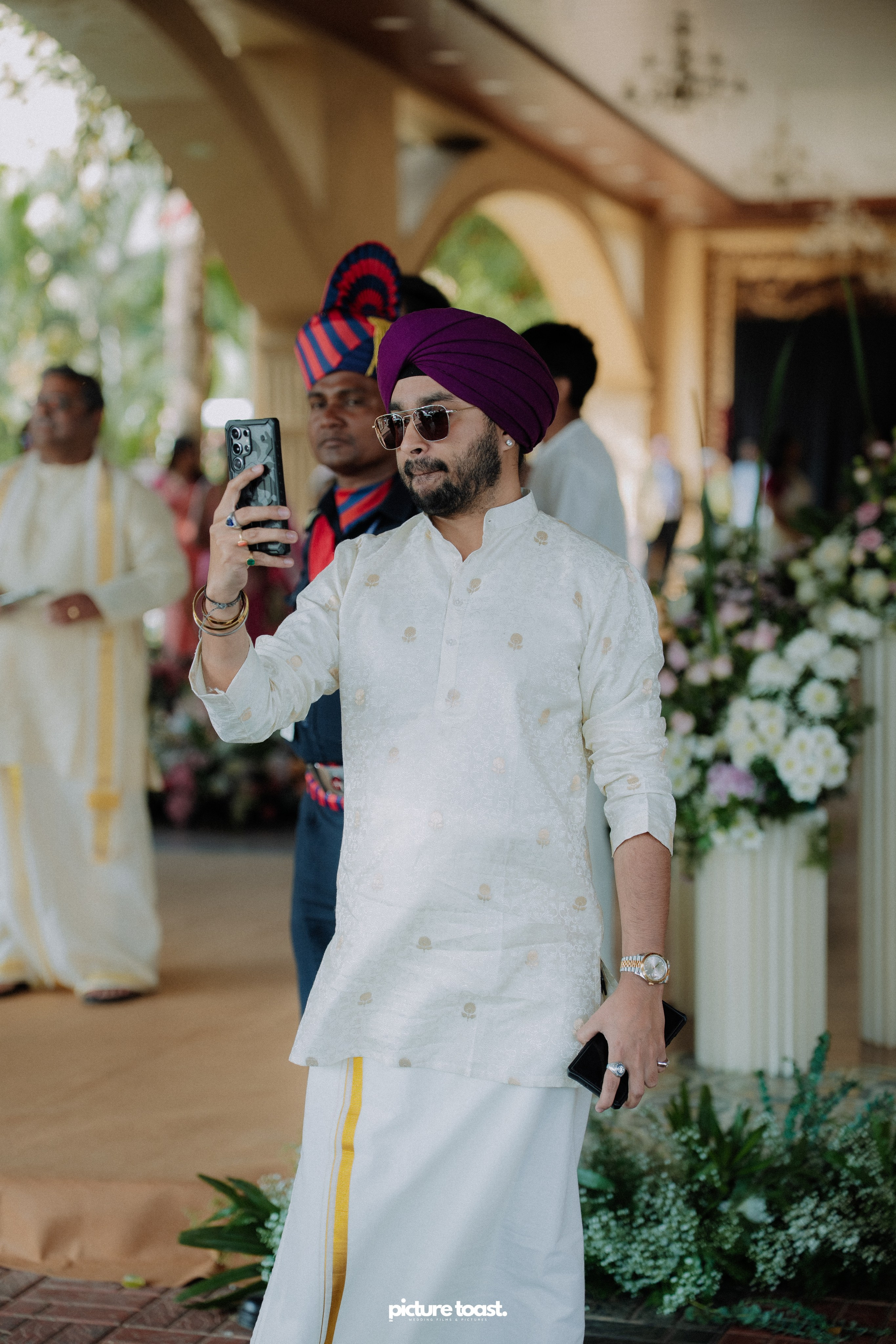 Blessing of Rajiv & Aashna. Fine art Wedding Photographers in India & Canada