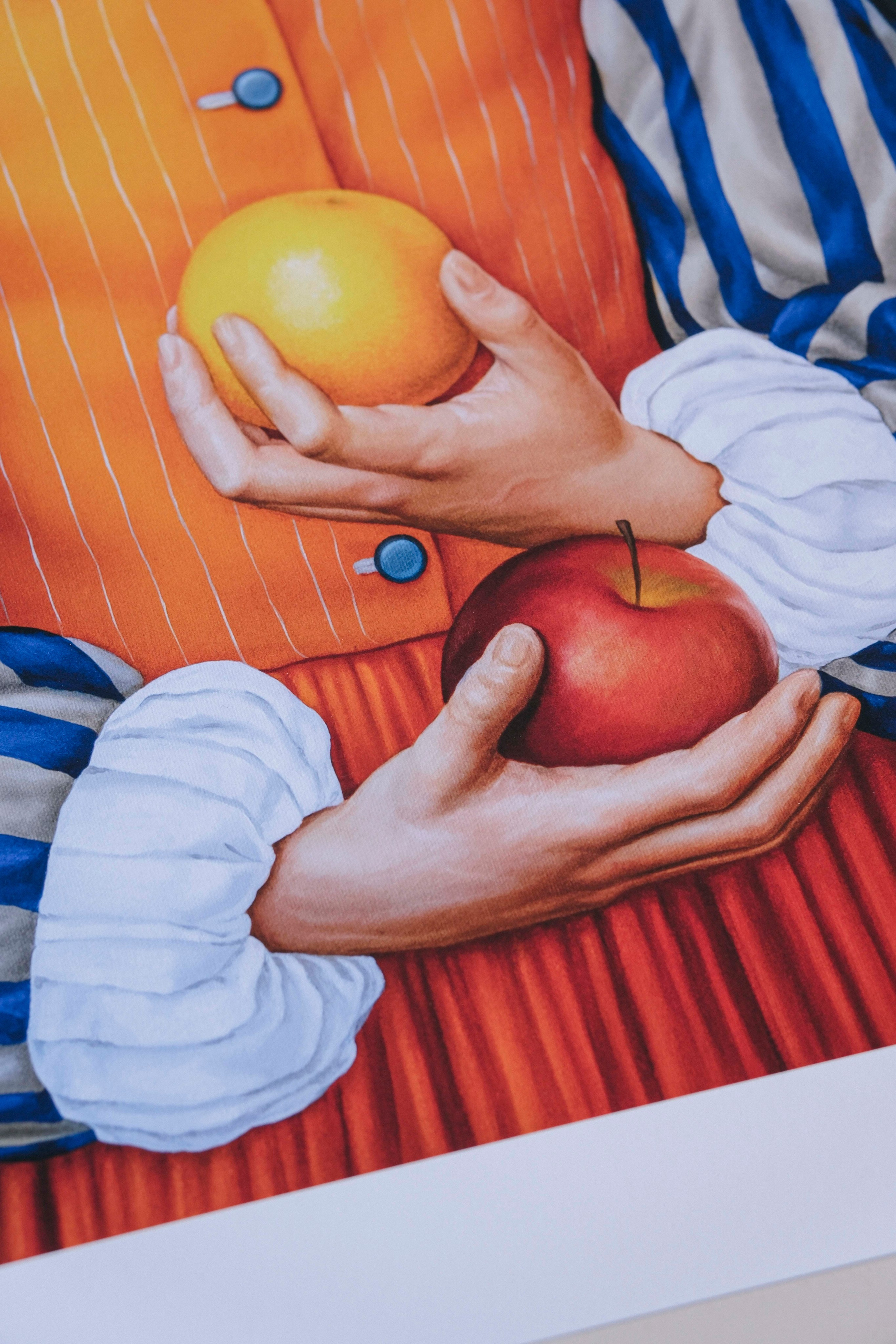 Portrait with an Orange. ELEN BEZHEN