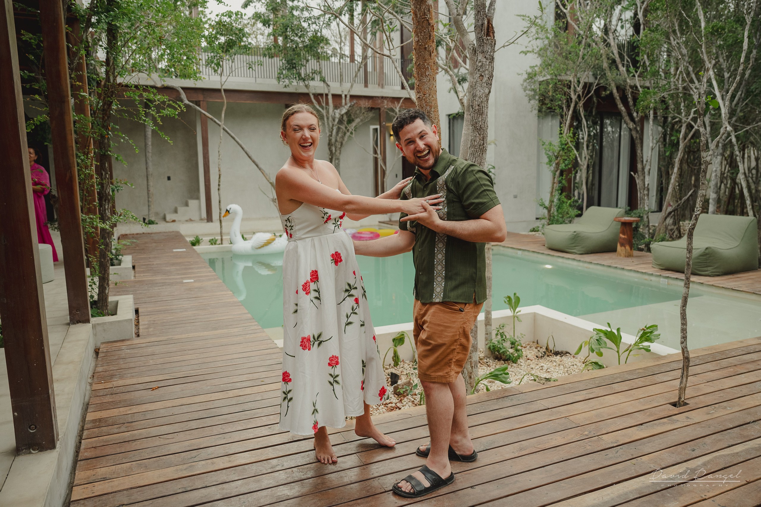 Save the date in Tulum. Destination wedding photographer based in Cancun and Riviera Maya with service worldwide