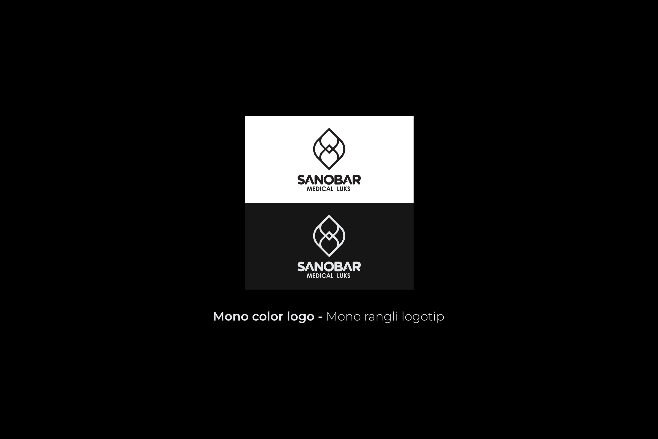 Sanobar Medical — Logotip / Qadoq dizayni. Dirov — Hayot Khodirov