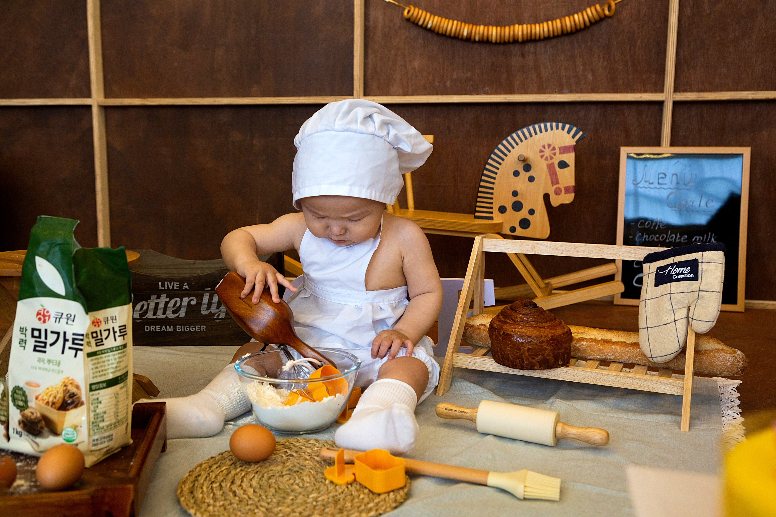 Артём в студии. Фотограф беременности, ньюборн и годовасиков в Корее Жанна Хан