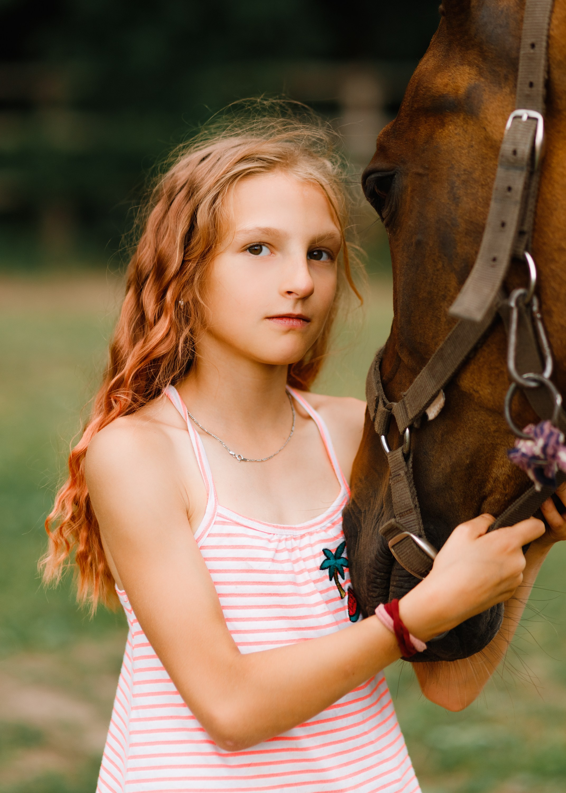 Girls & horses, summer. Kaja | fotograf psów we Wrocławiu