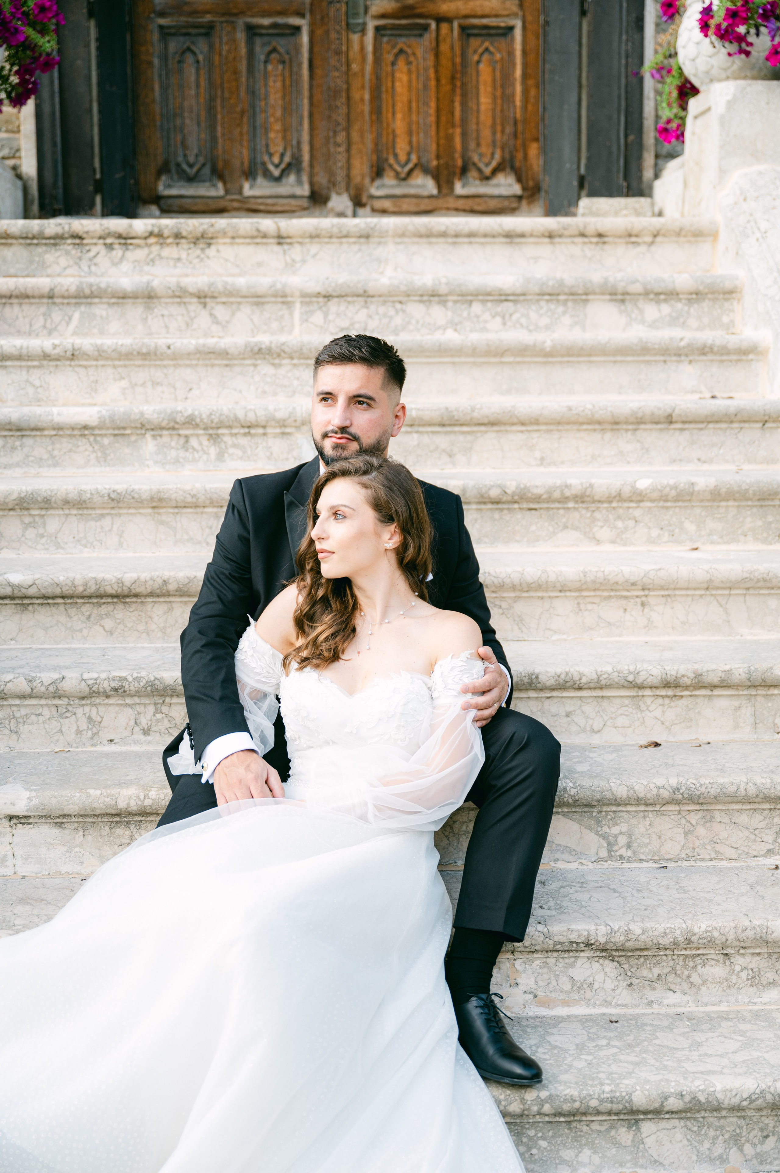 Sedinta foto trash the dress la castelul Cantacuzino