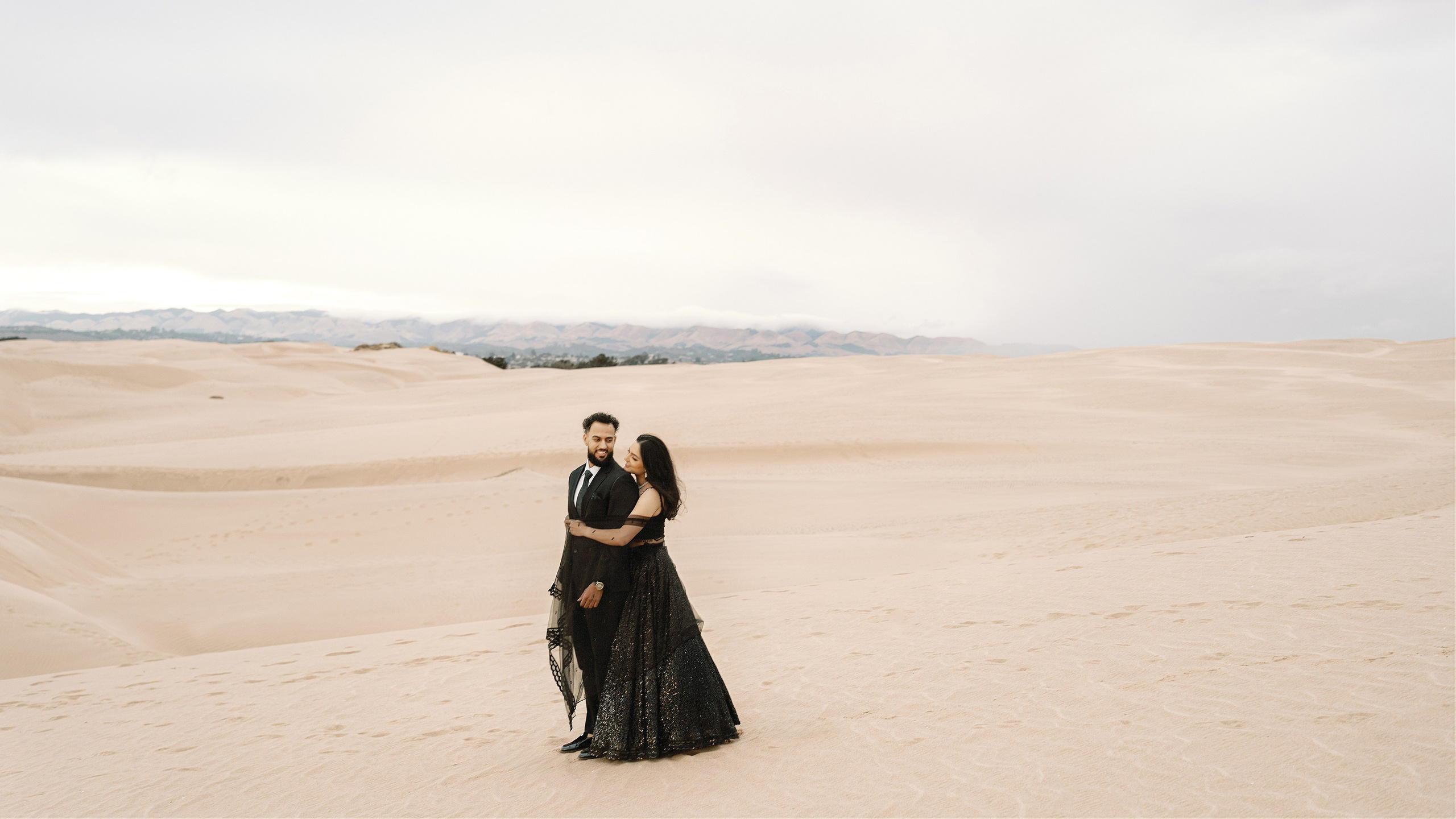 Elopement at Pismo Beach Sand Dunes, California. Wedding Photography & Videography Team in California, Los Angeles, San Francisco, San Diego and Travel