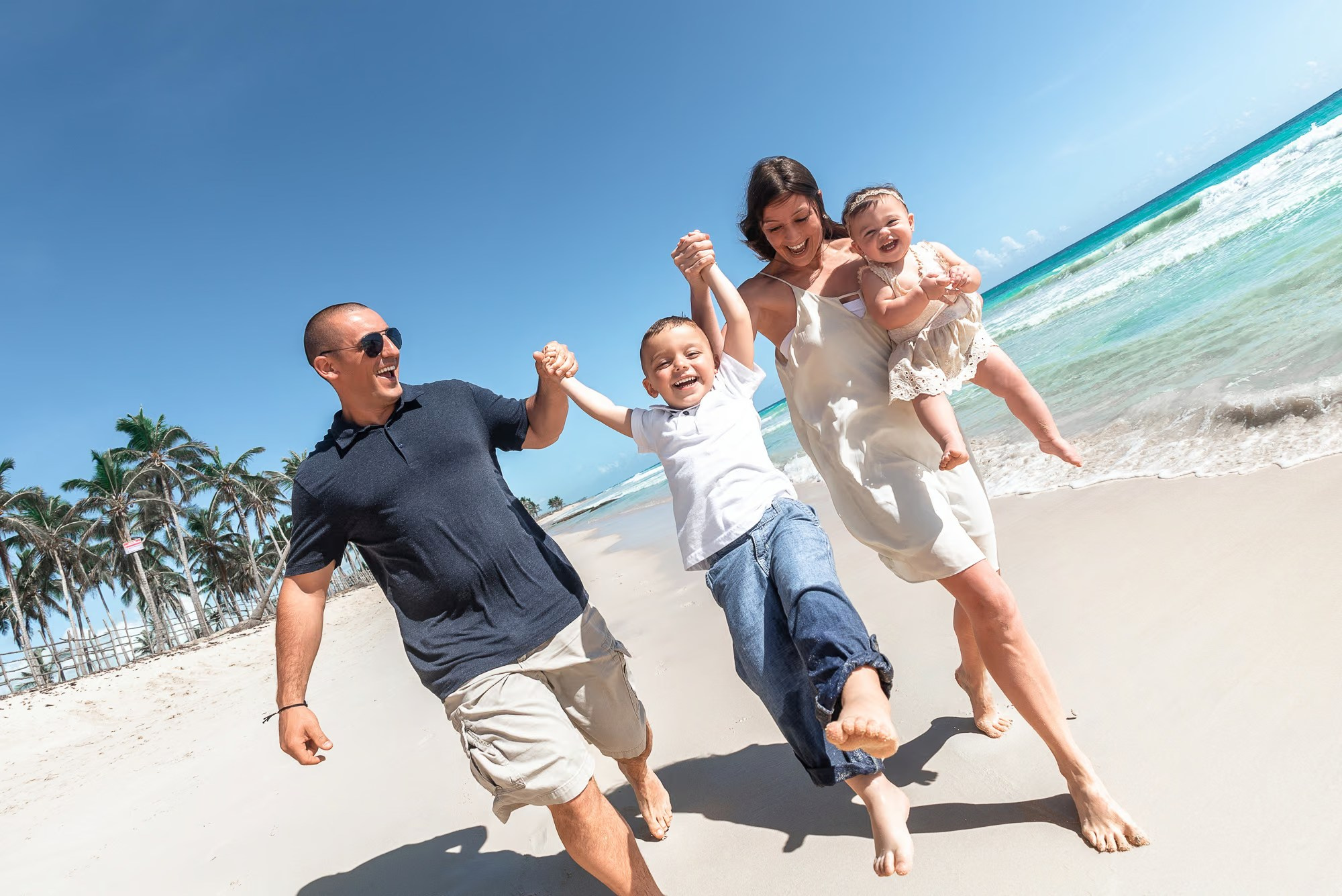 Dominican Republic photographer capturing authentic family moments by the sea.