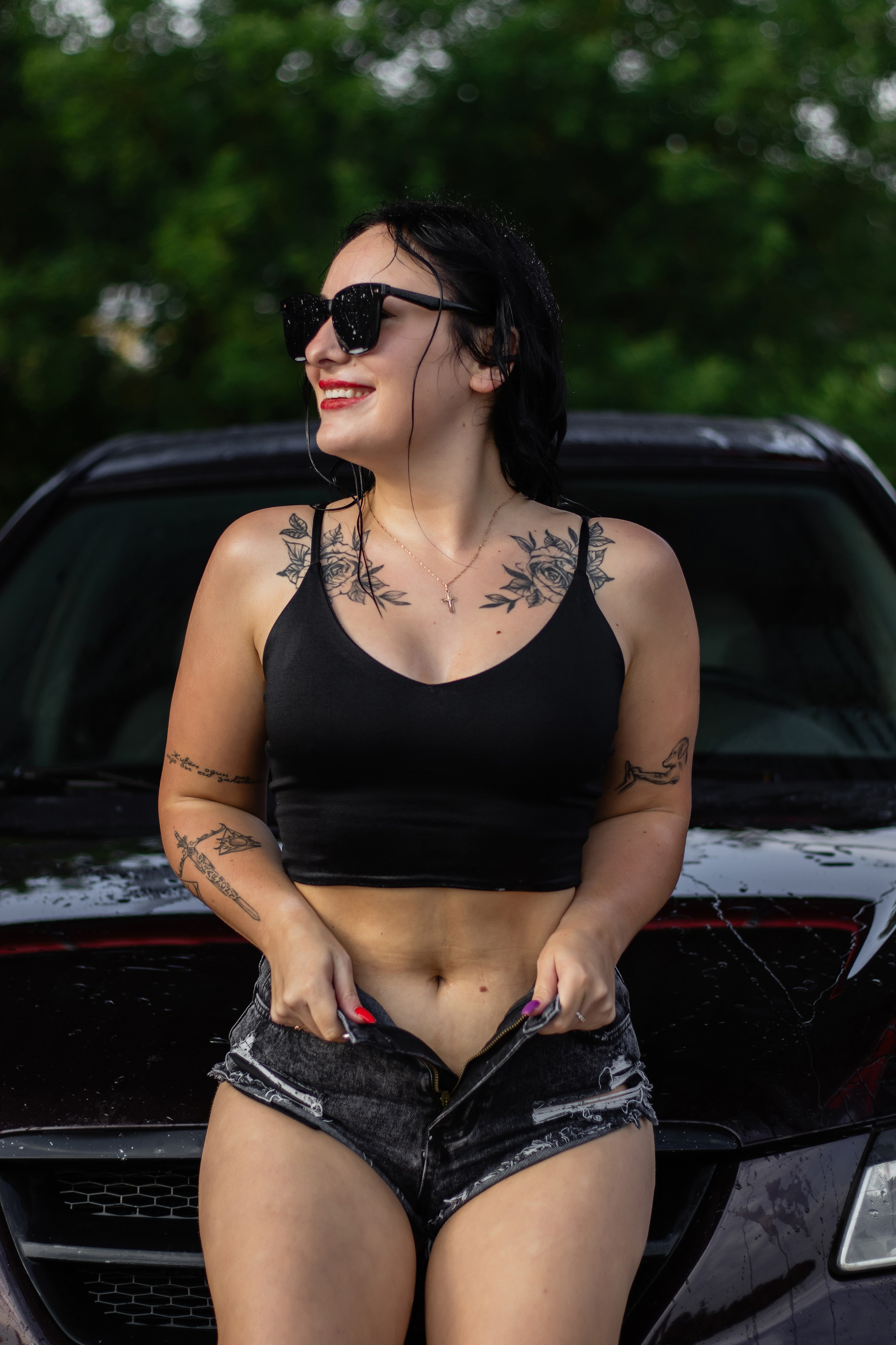 Фотосессия Даугавпилс на автомойке. Portretu fotogrāfs Daugavpilī Olga Antonova