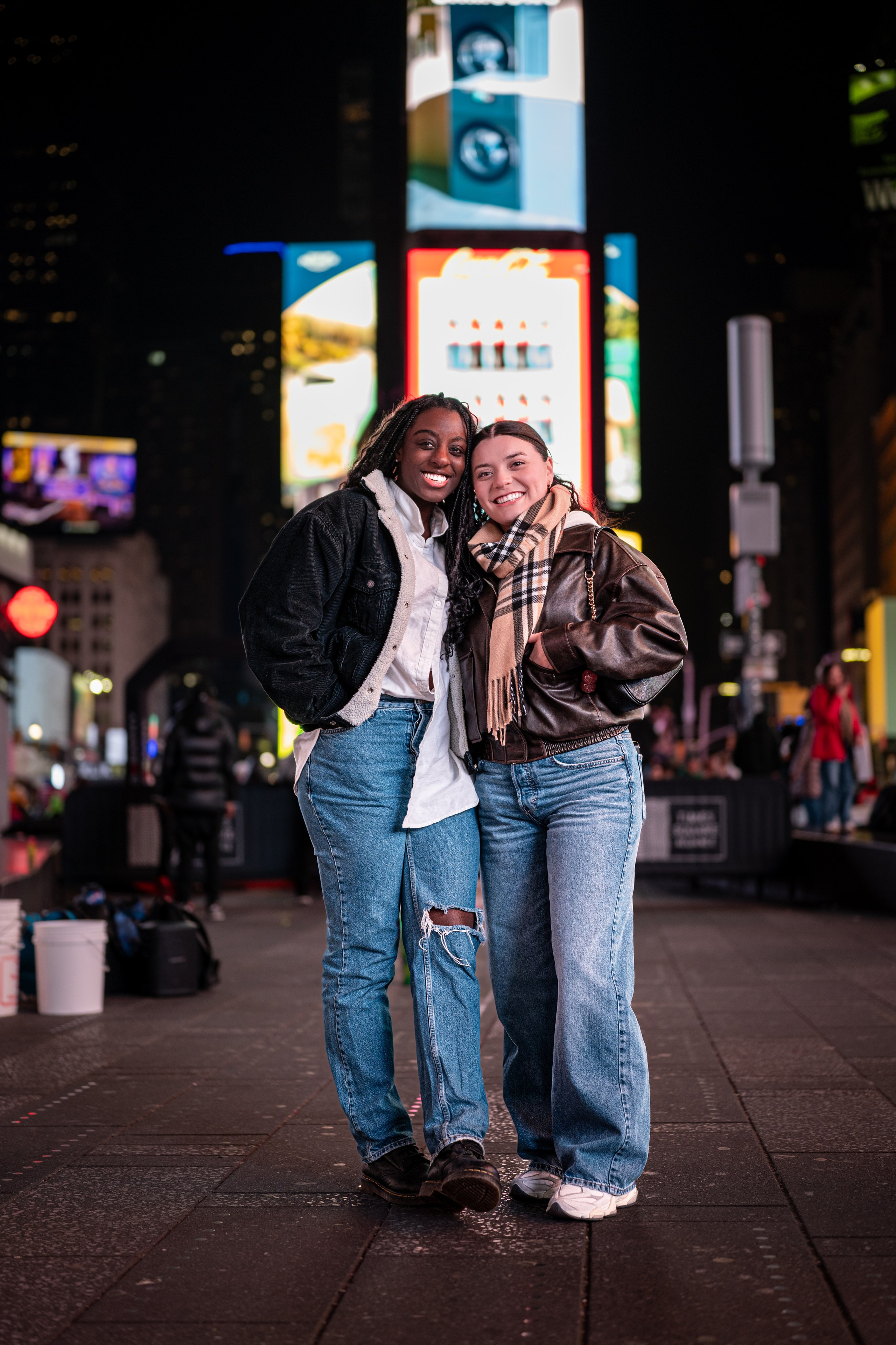 Times Square Night Photoshoot | NYC Street Portraits. Photography company in NYC — Sirius Proxima Photography