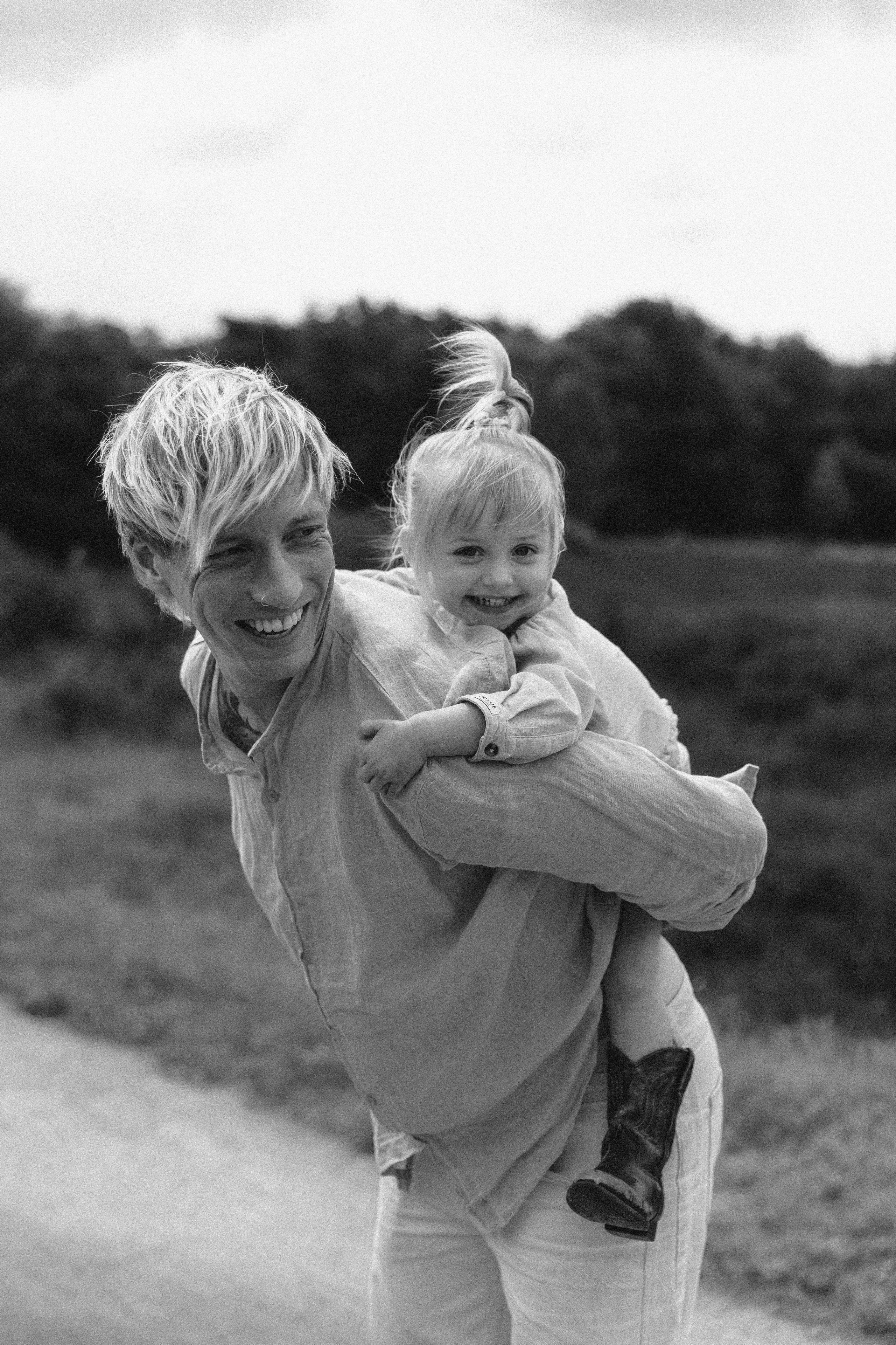 Family hugs. True self