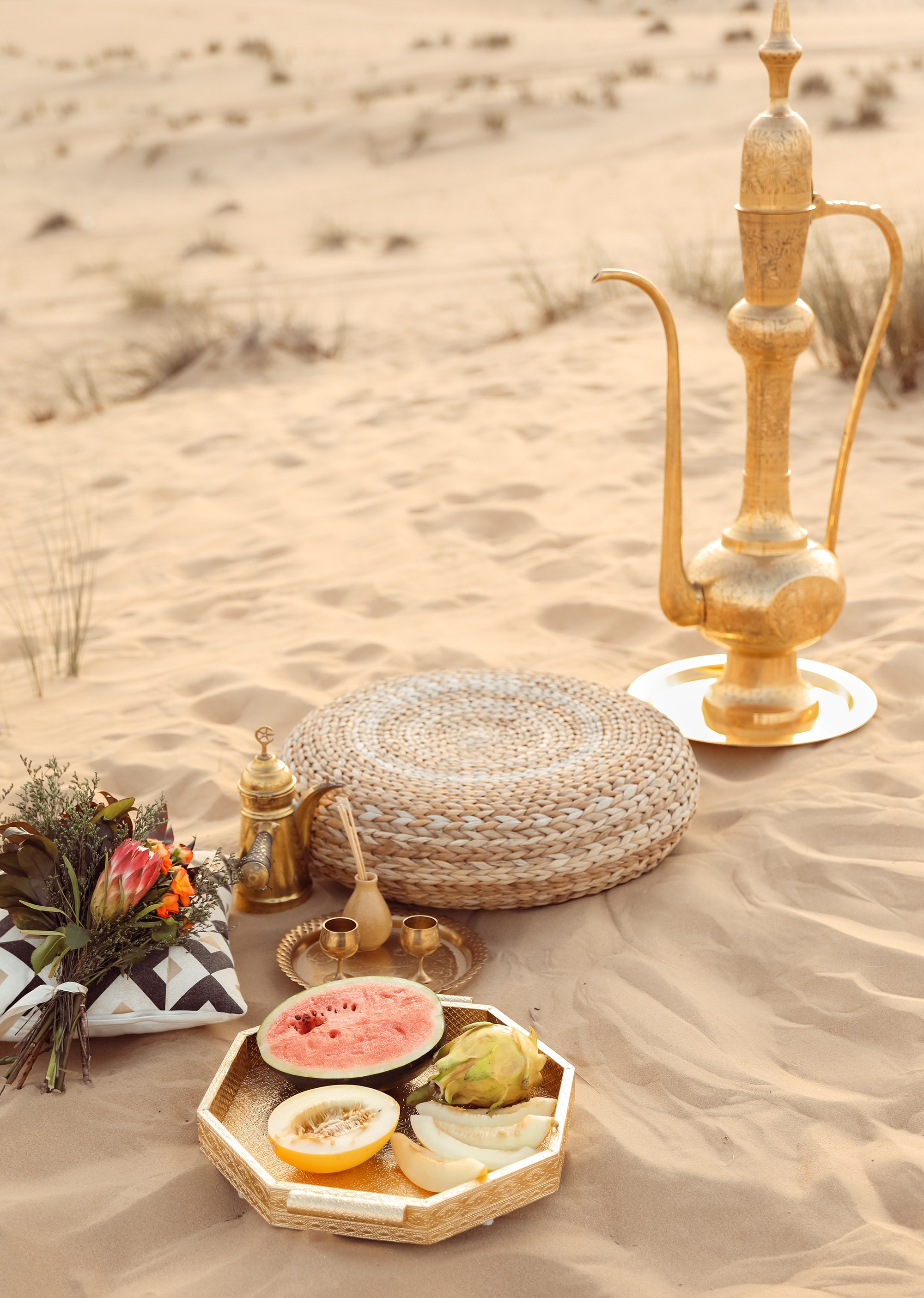 Wedding decoration in Dubai's desert