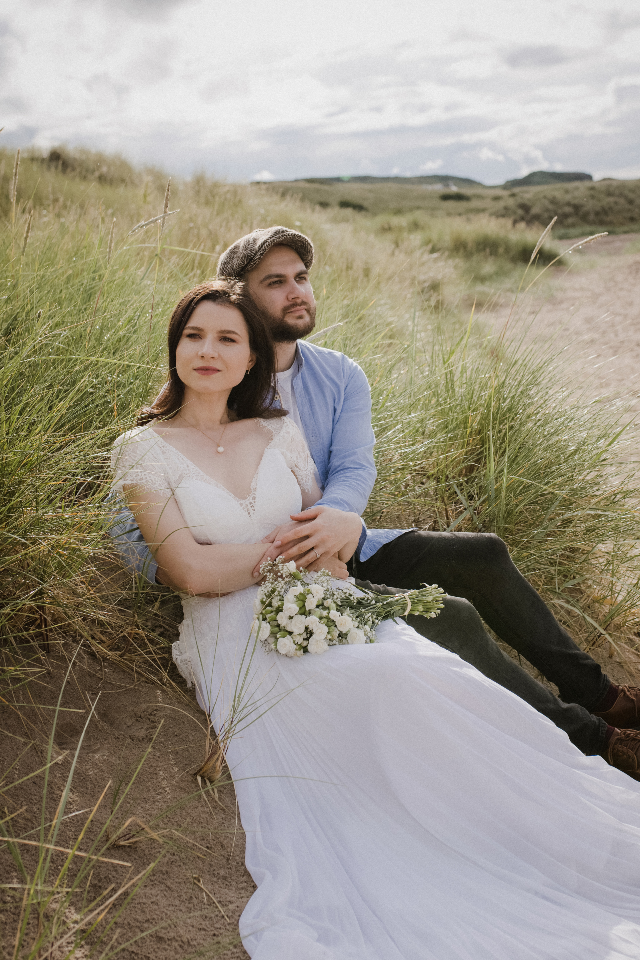 Northumberland coast elopement. Tania Gandrabur, photographer in West Midlands, England