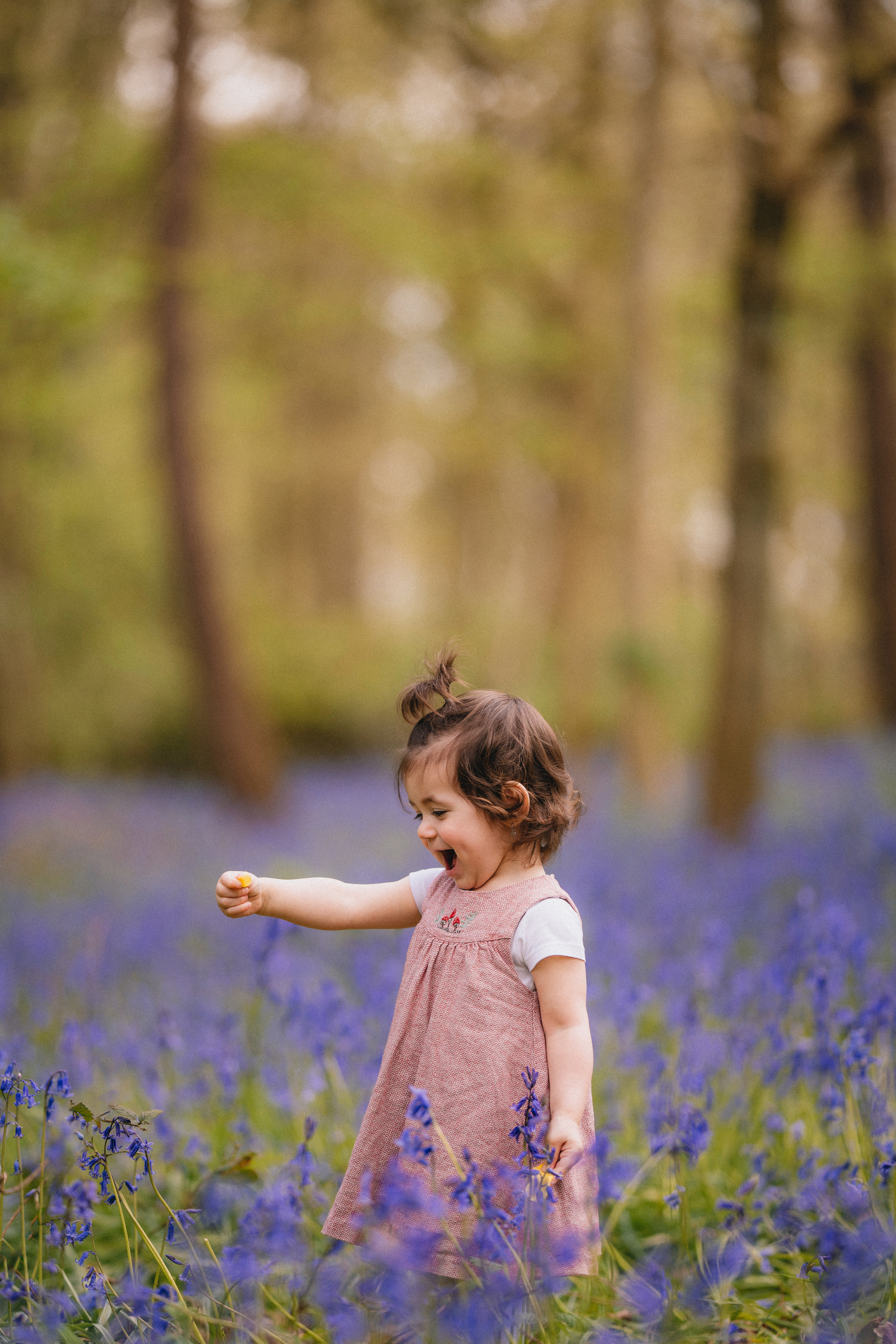 Family Bluebell sessions. Tania Gandrabur, photographer in West Midlands, England