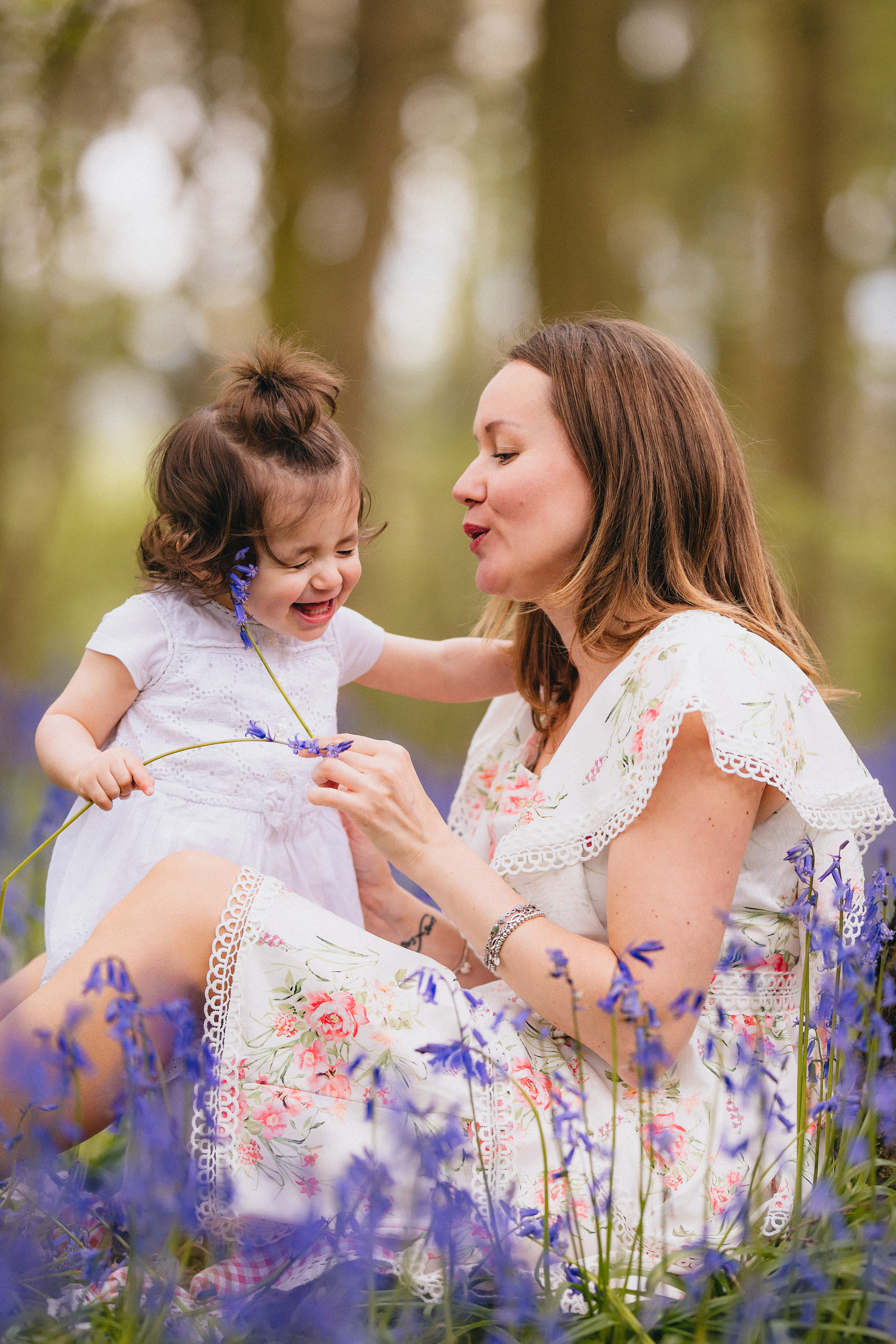 Family Bluebell sessions. Tania Gandrabur, photographer in West Midlands, England