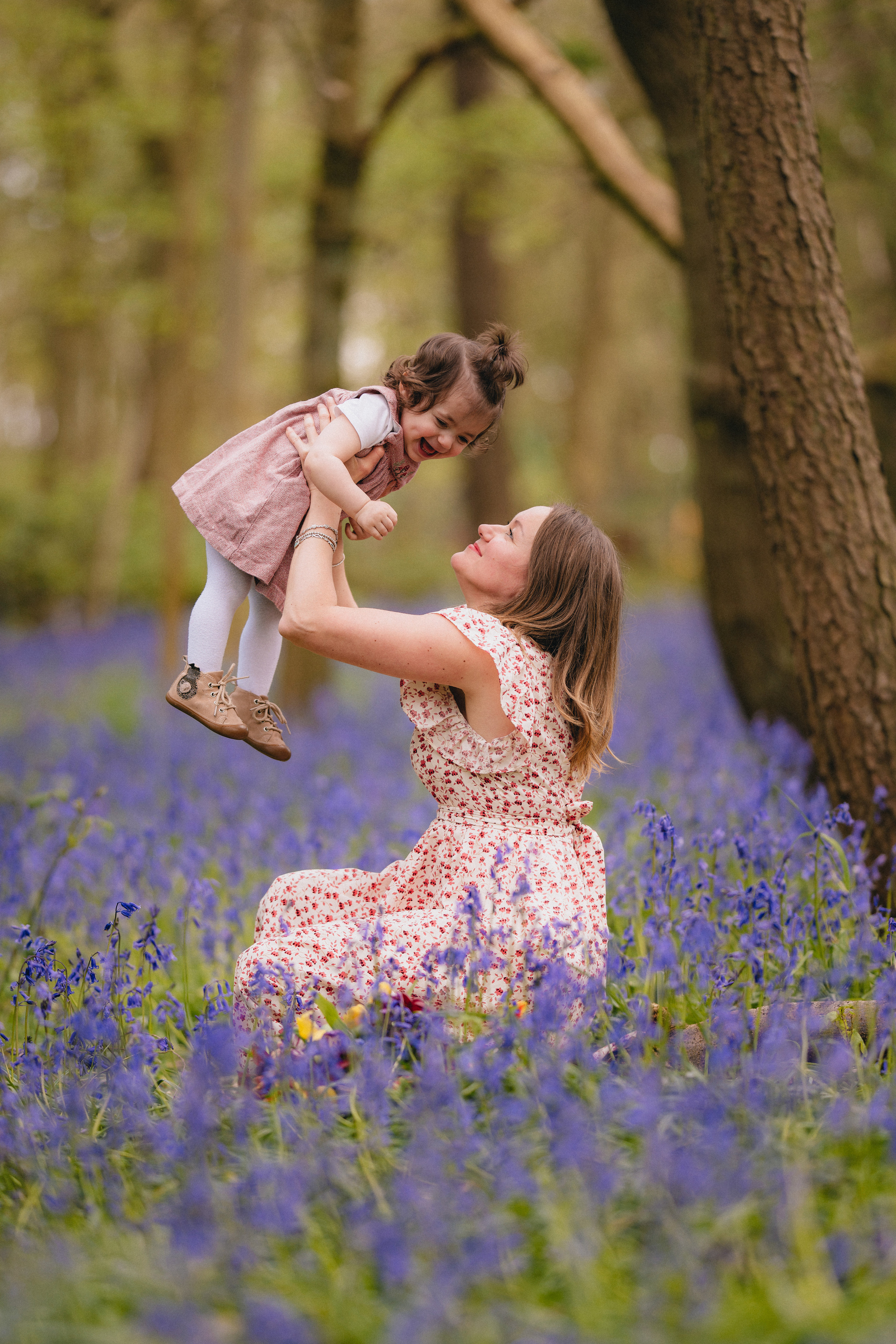 Family Bluebell sessions. Tania Gandrabur, photographer in West Midlands, England