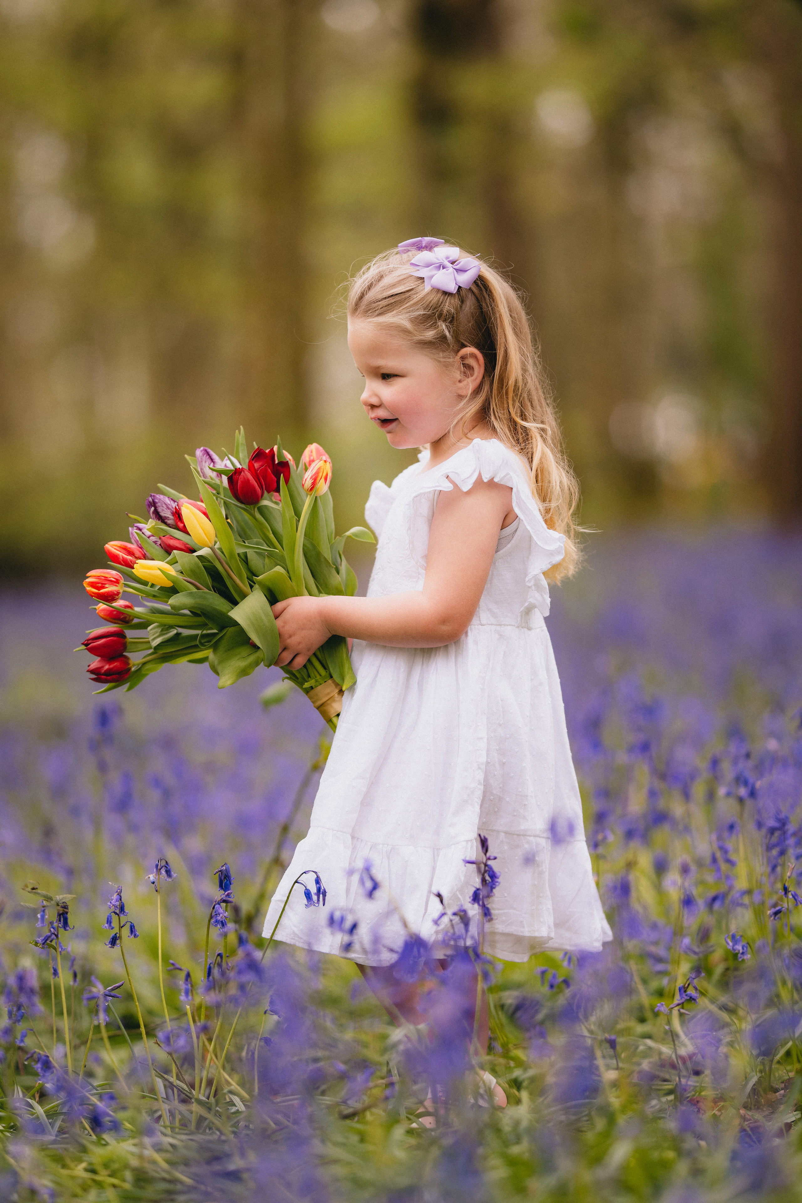 Family Bluebell sessions. Tania Gandrabur, photographer in West Midlands, England