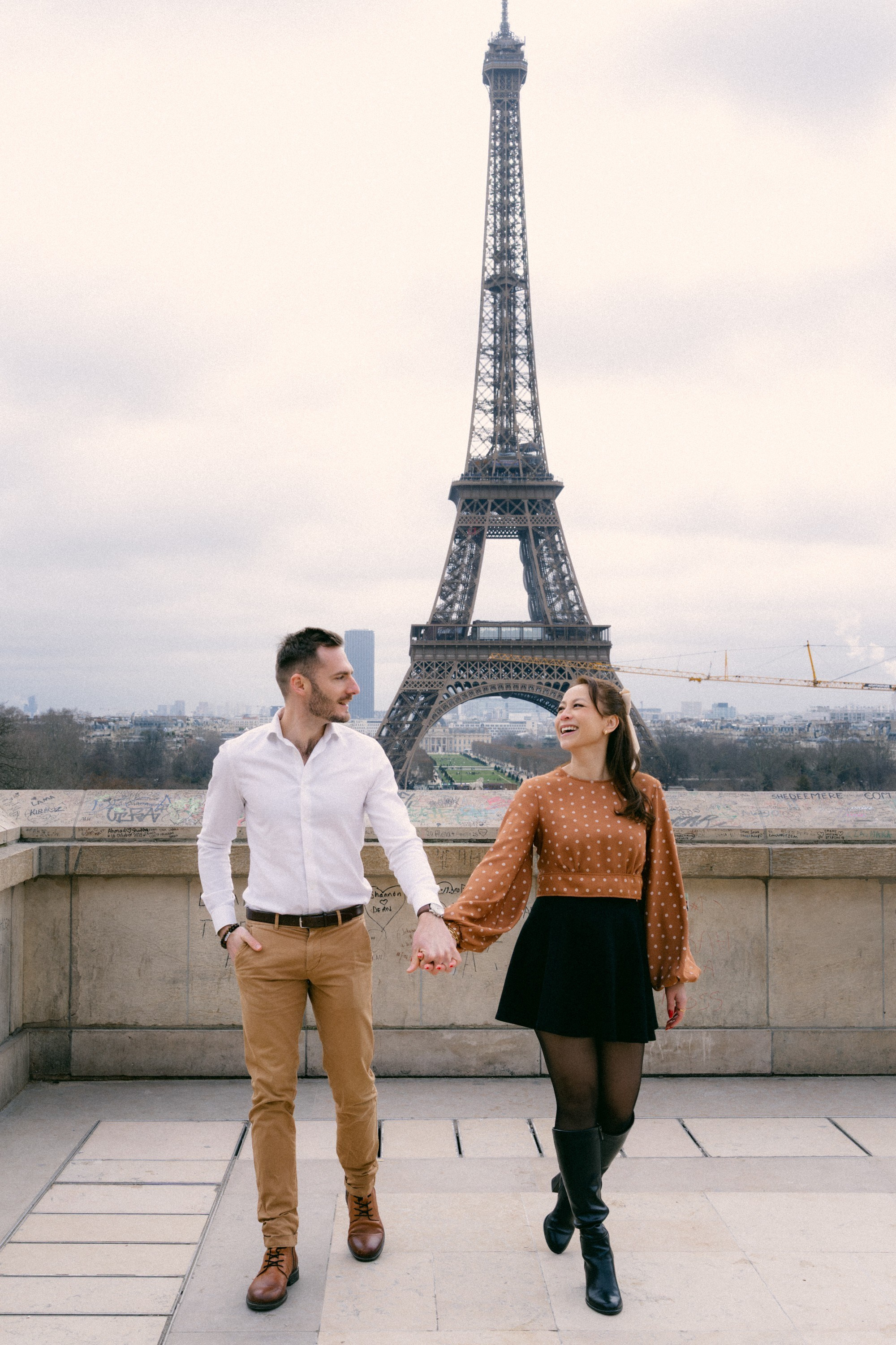 Love Story: Eiffel Tower. Paris Photographer & Videographer