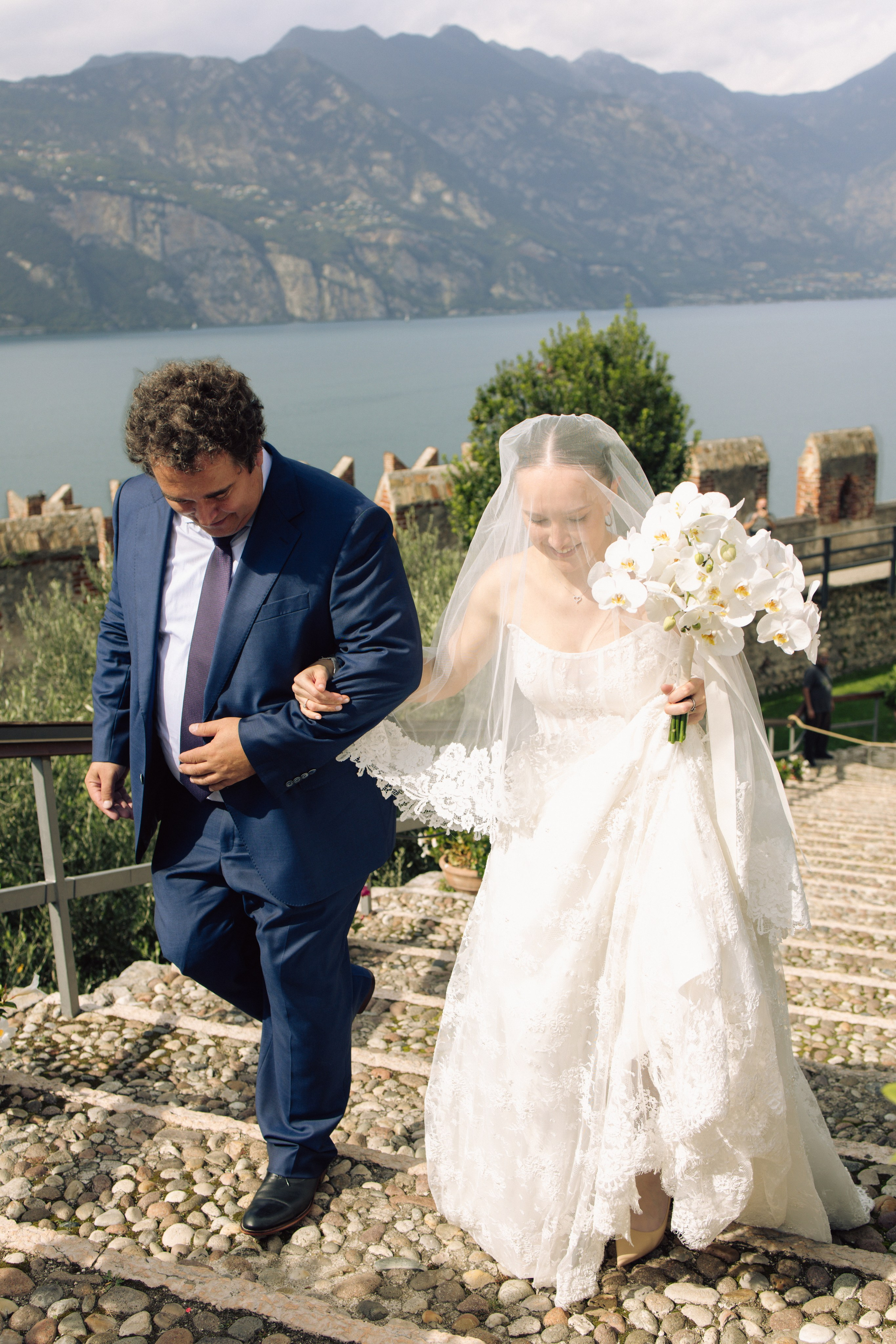 Intimate wedding at Castello Scaligero Italy