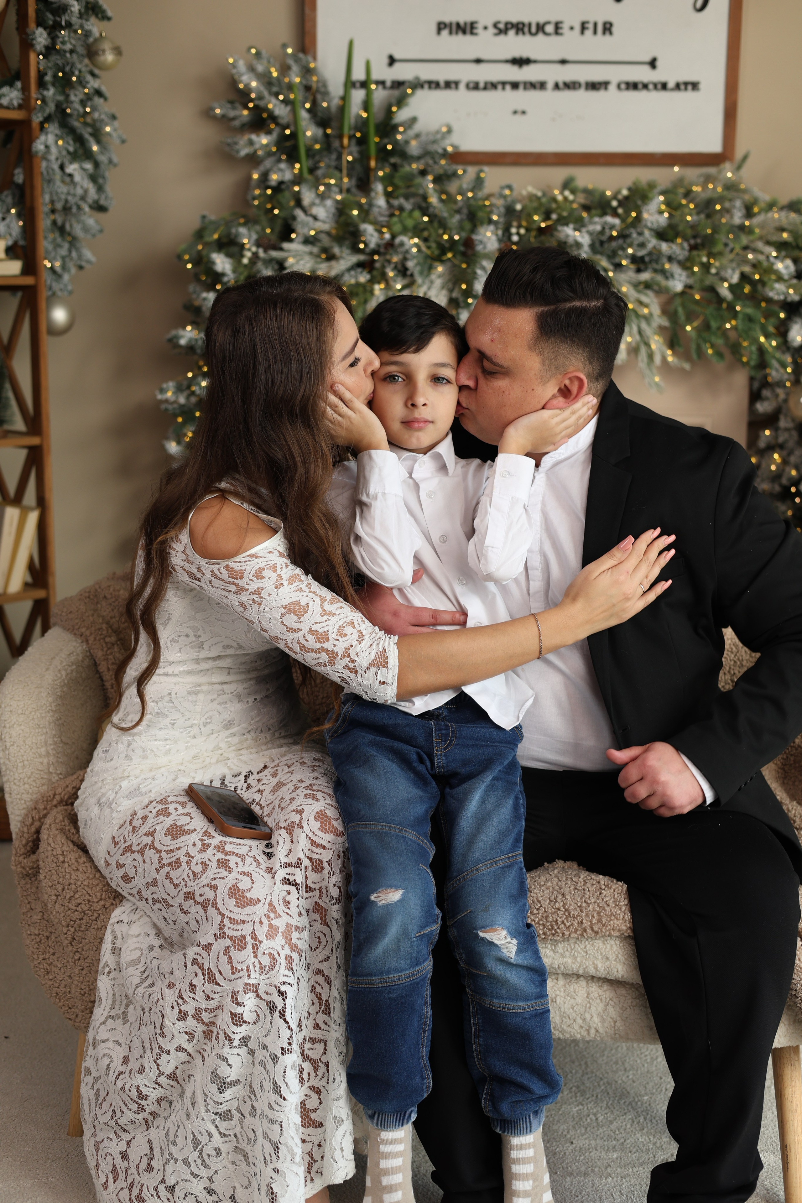 Семейная новогодняя фотосессия. Семейный фотограф Кишиневе, Молдова Врабий Ольга