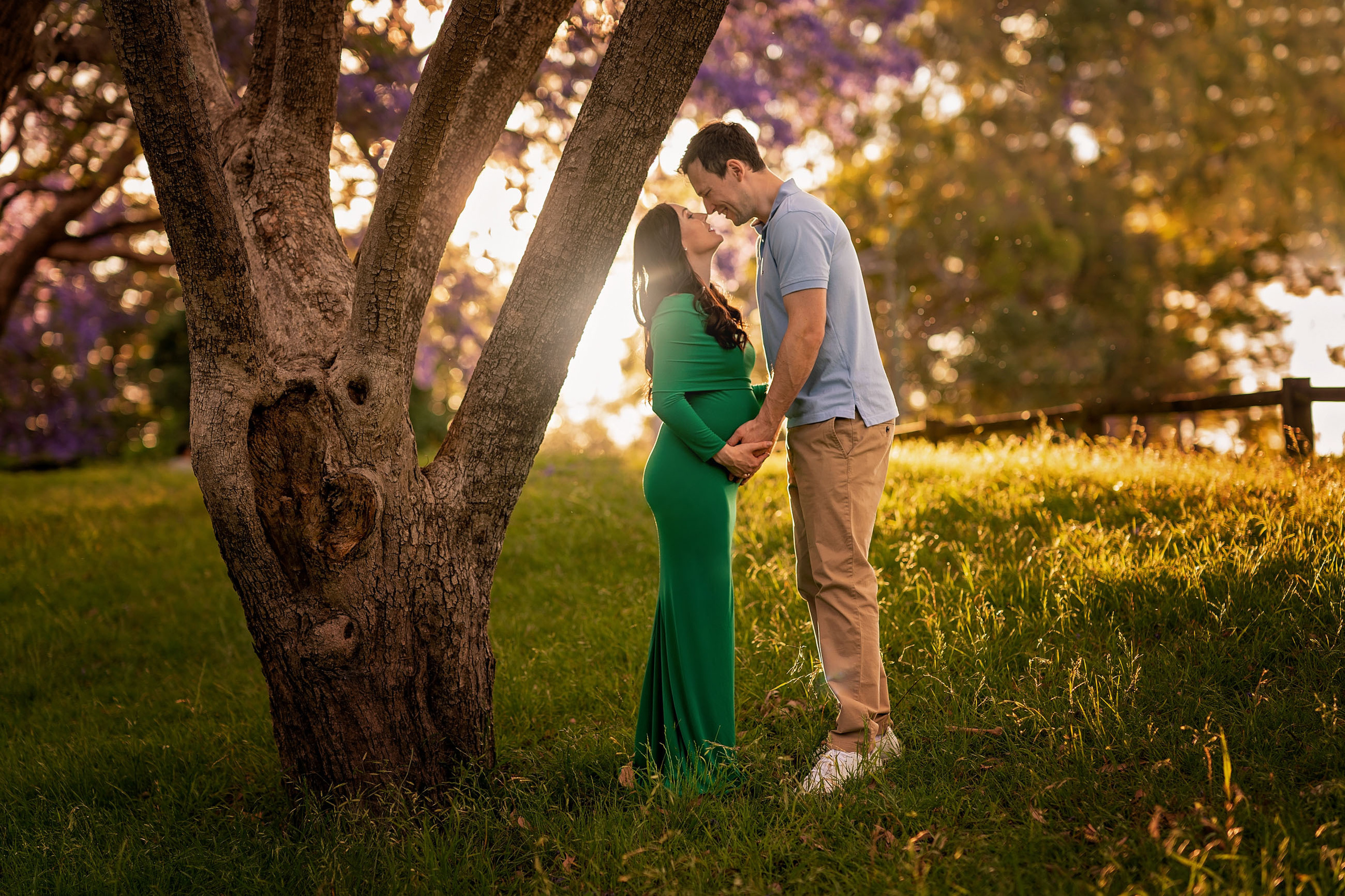 Maternity Photography Sydney, Jacaranda blossom park. Pregnancy Photographer