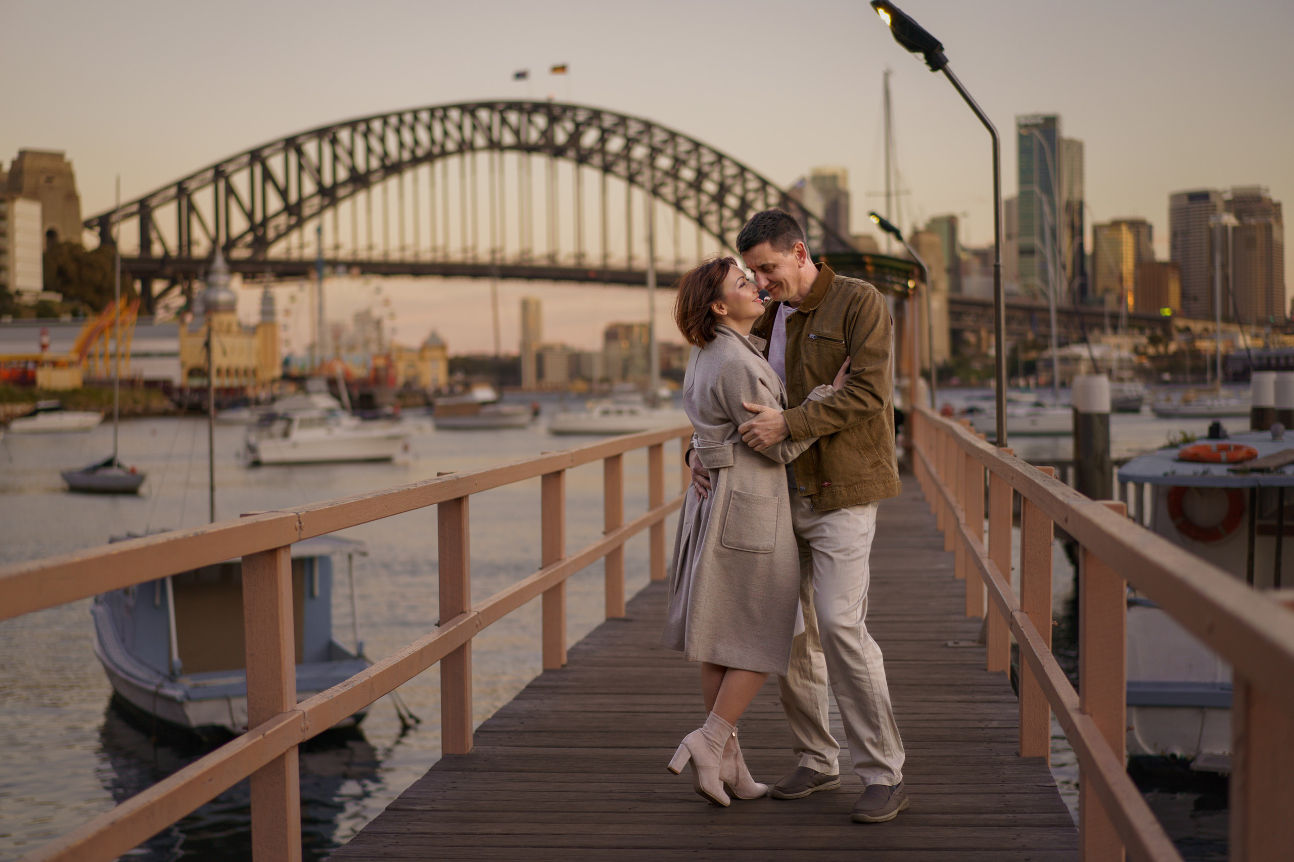 10th Wedding Anniversary Photoshoot Sydney Harbour Bridge