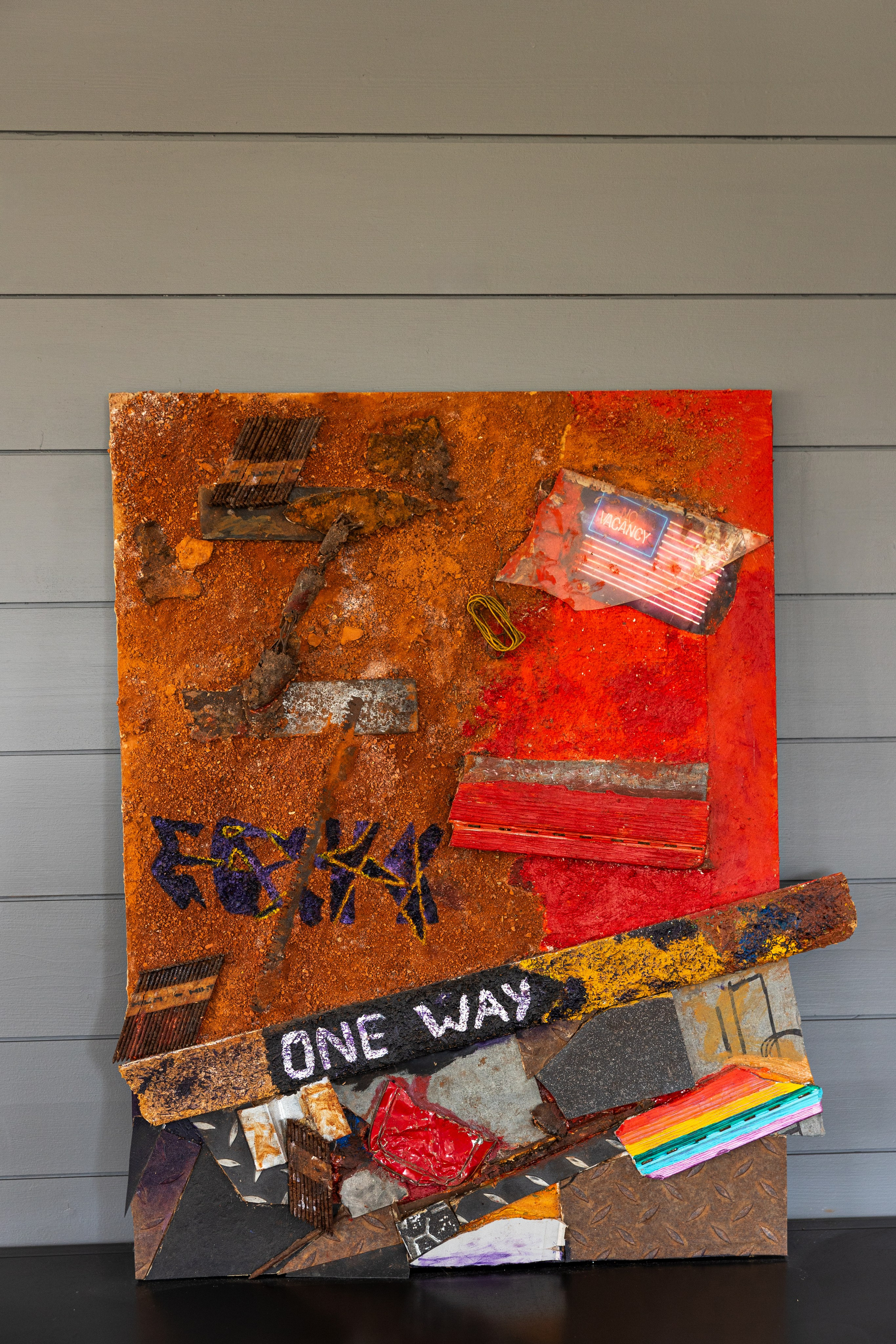 Composition inspired by a walk in lower east side. Its bricks and metallic stairs were so inspiring