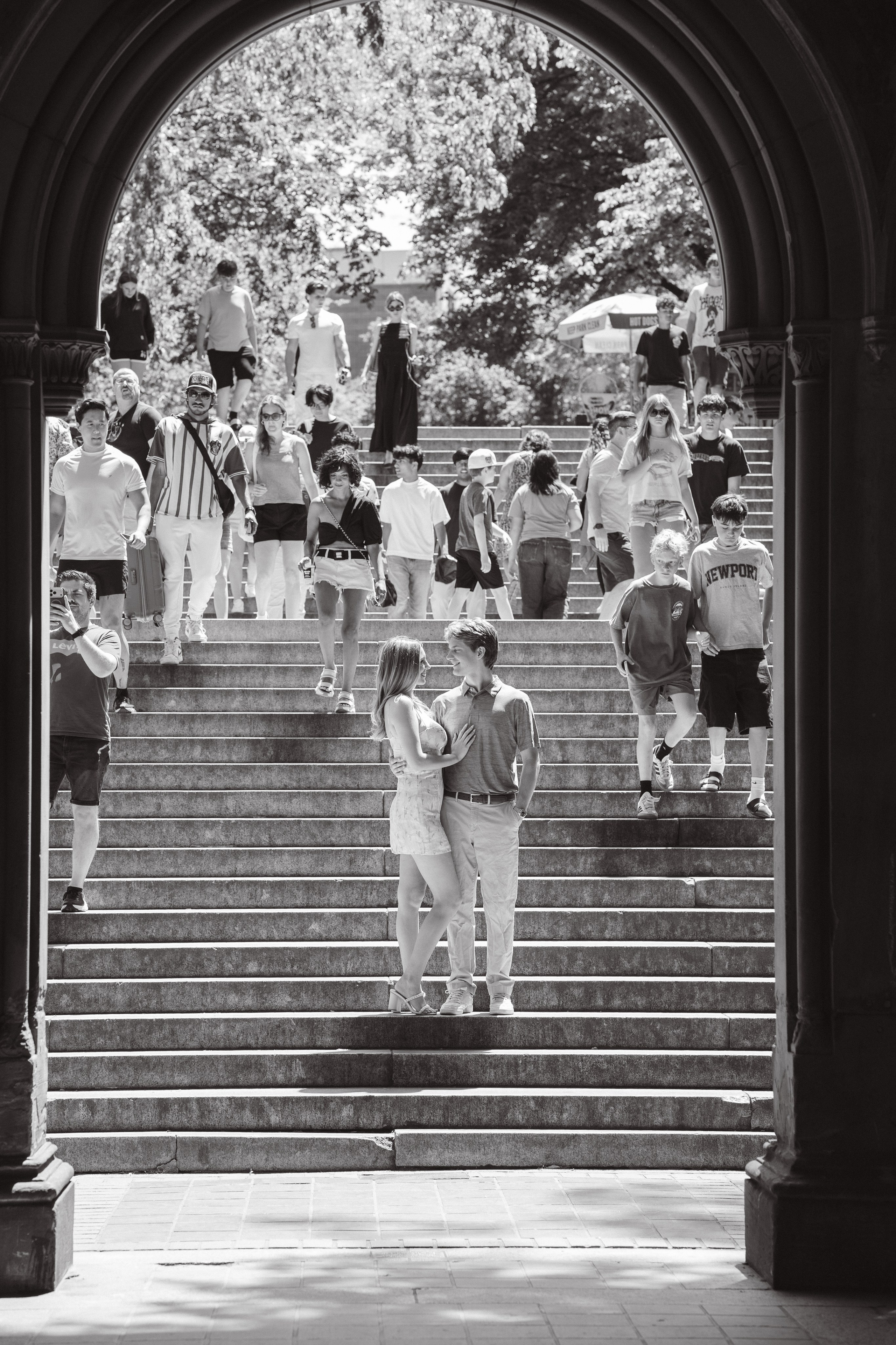 Surprise proposal Central Park. New York + destination photographer