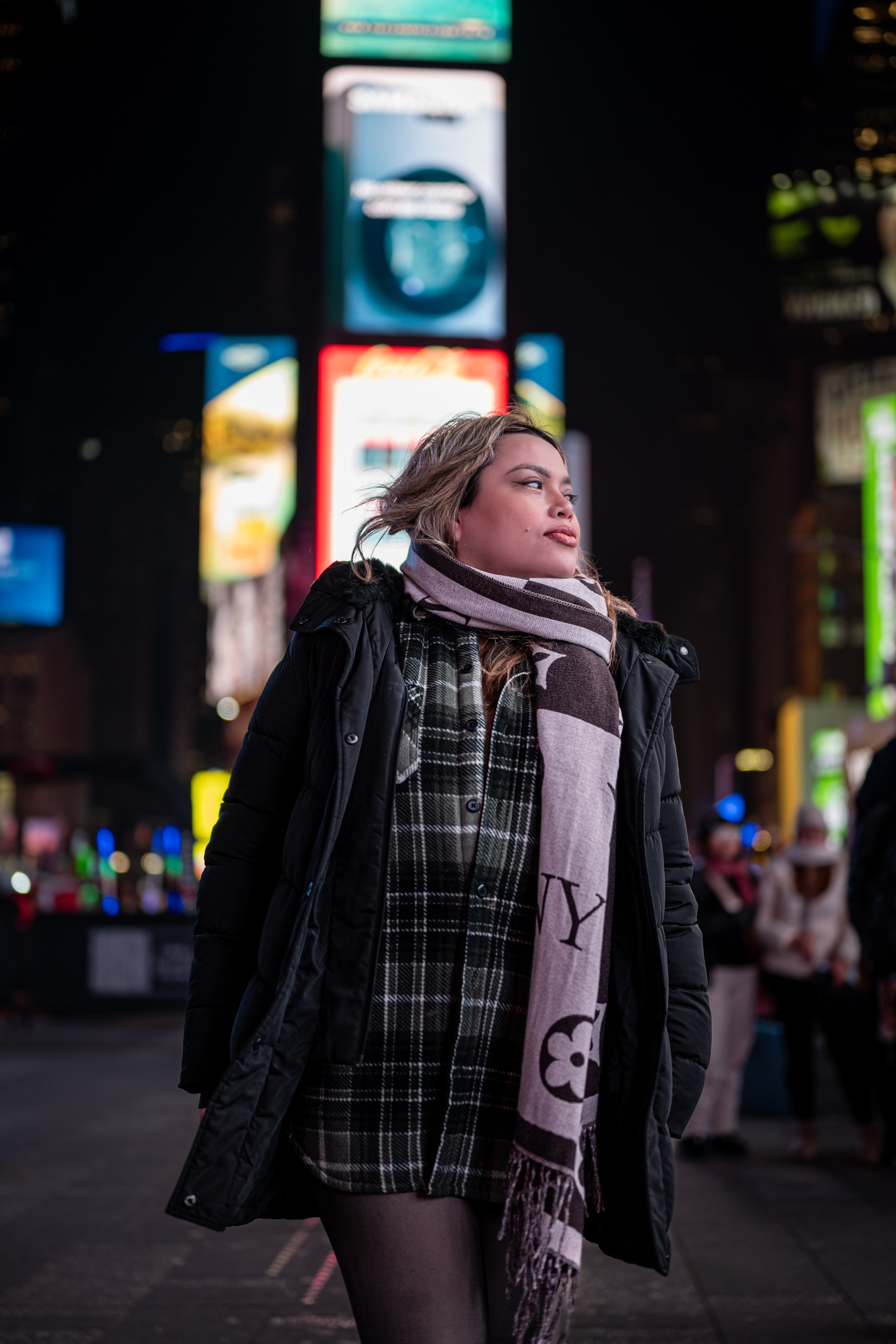Times Square Night Photoshoot | NYC Street Portraits. Photography company in NYC — Sirius Proxima Photography