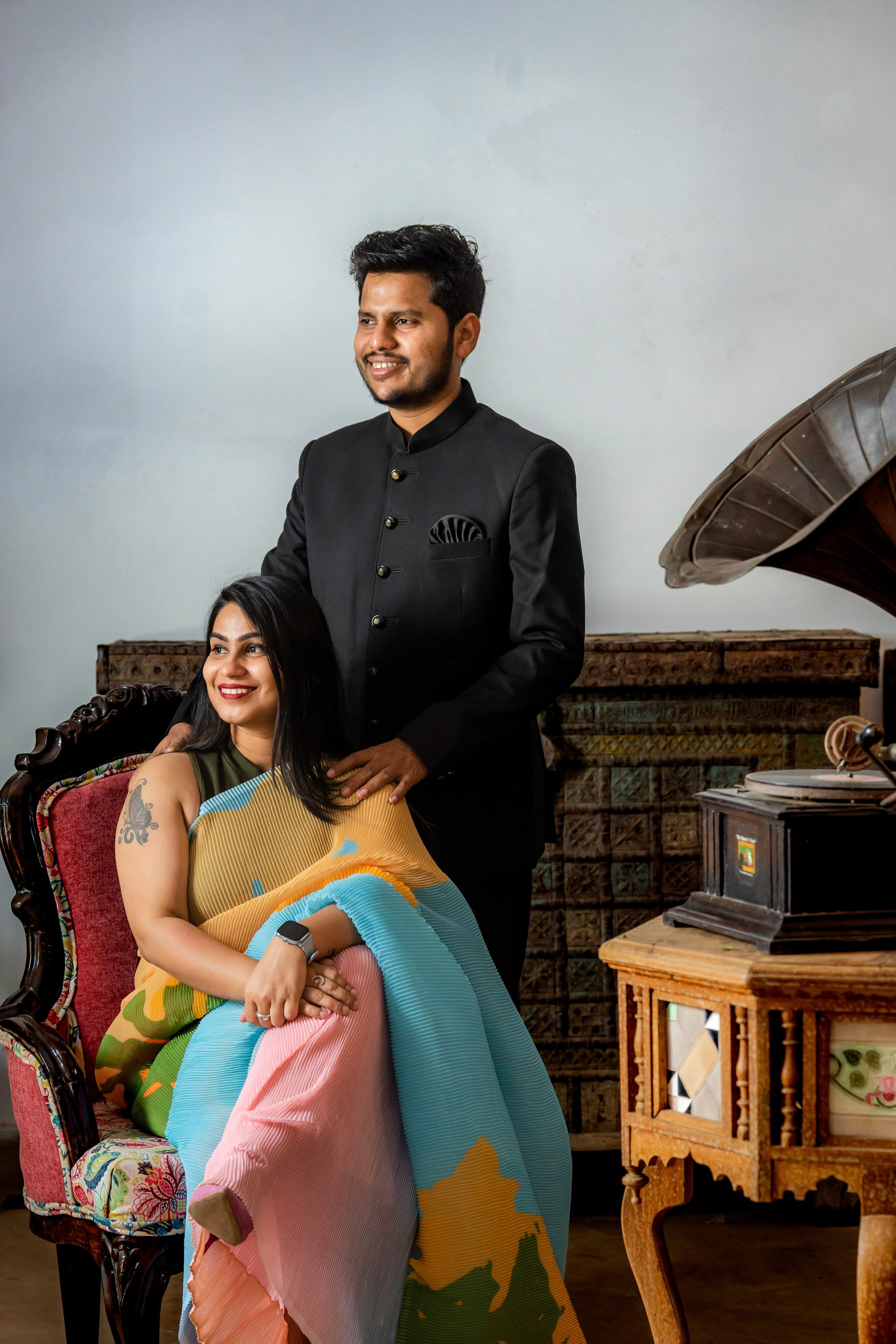 Prakriti & Ayush, Pre-Wedding Shoot at Shibravyi Courtyard, Bangalore | Truly Yours