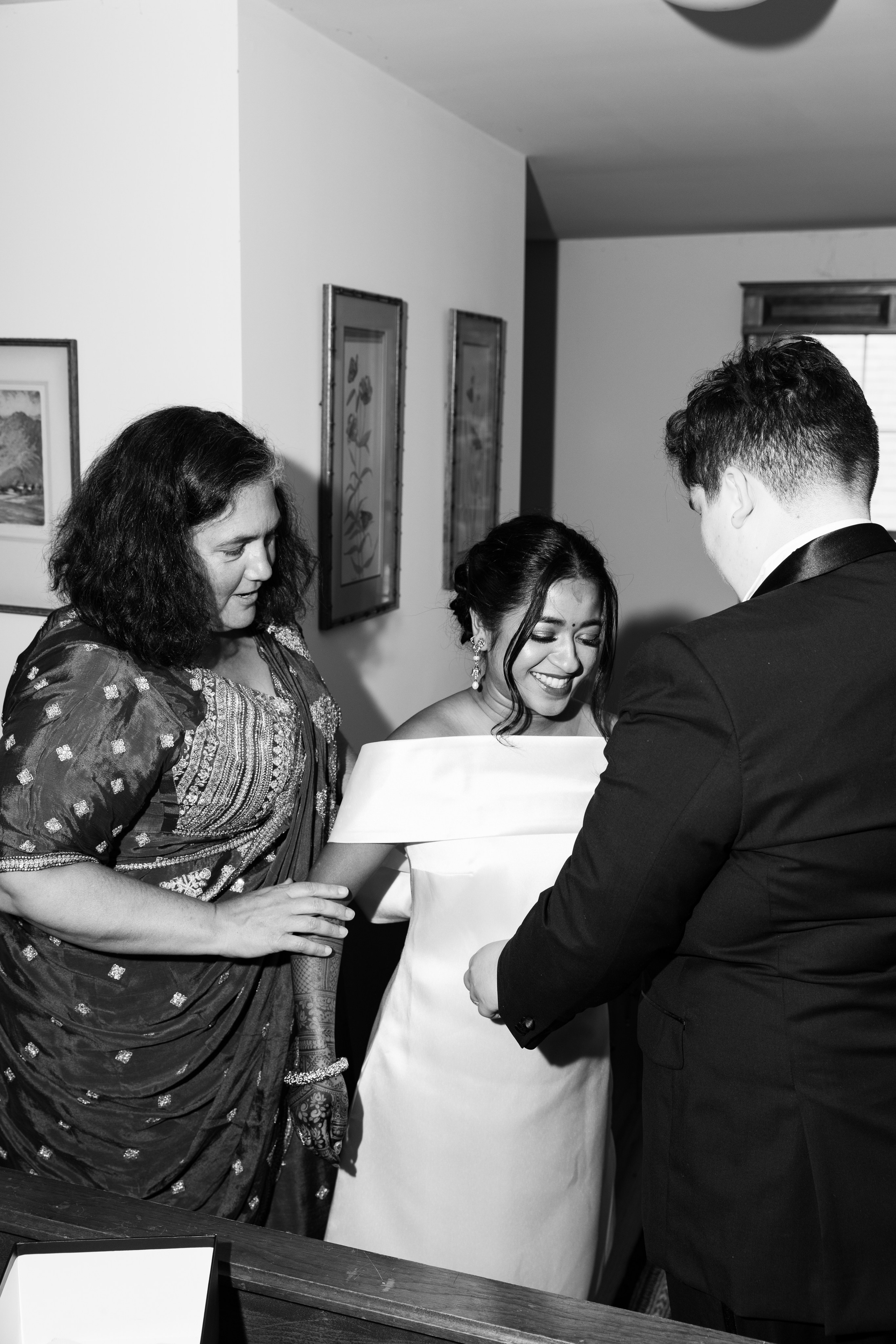 Two-Bride Multicultural Wedding in New Hampshire | Haldi & Nikah