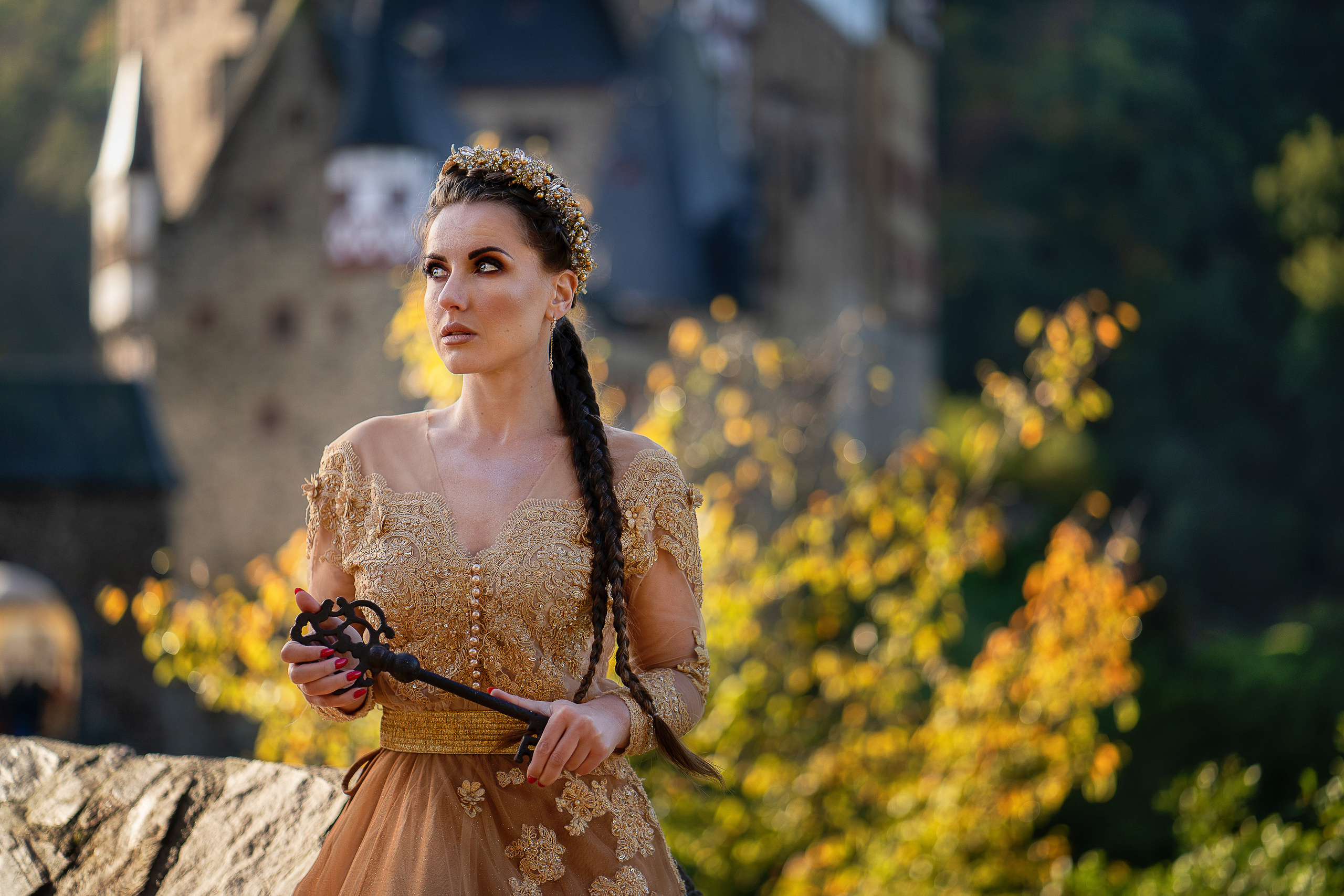 Сказочная фотосессия в замке. Семейный, детский и женский фотограф в Германии, Трире